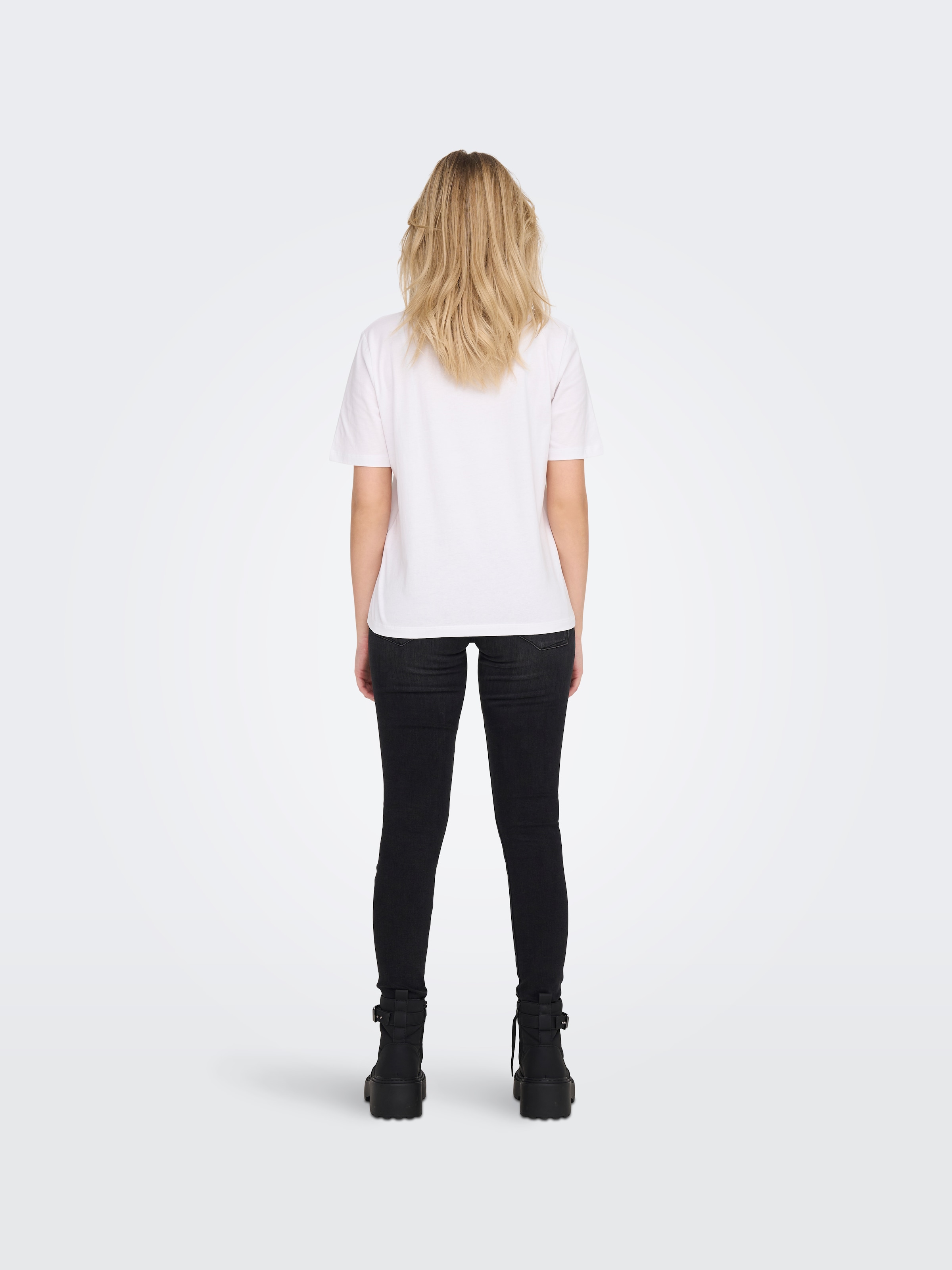 ONLY Kurzarmshirt »ONLONLY S/S TEE JRS NOOS« regular fit, casual, Single Jersey, Baumwolle, Rundhals