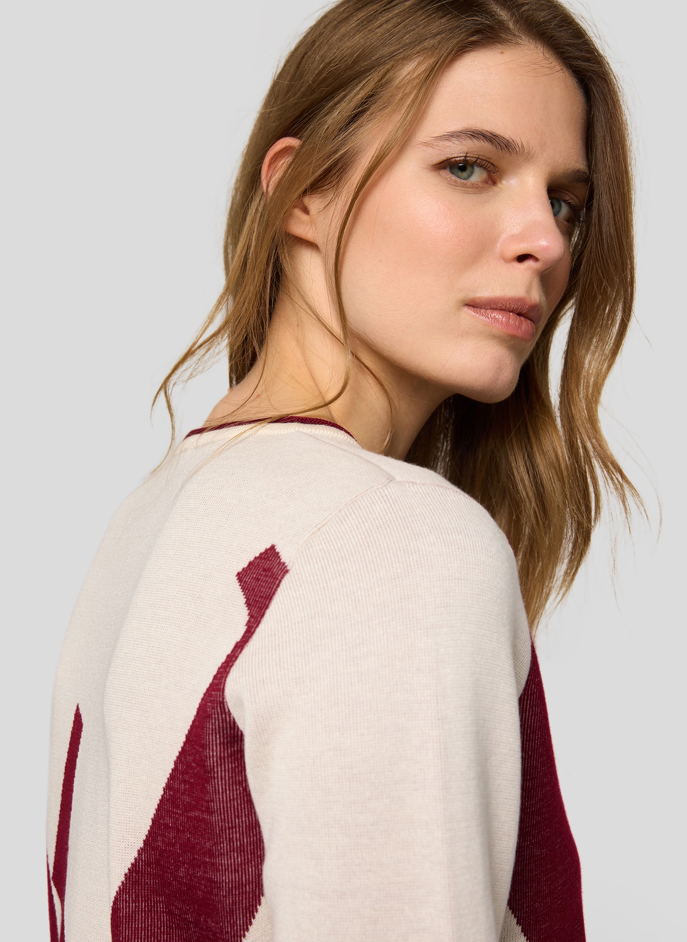 Rabe Pull en tricot mit grafischem Muster