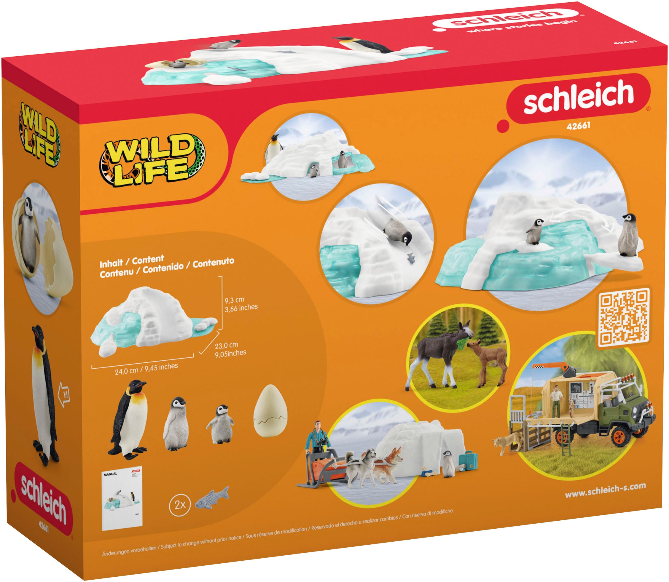 Schleich® Spielfigur »WILD LIFE, Pinguin-Familienspass (42661)«