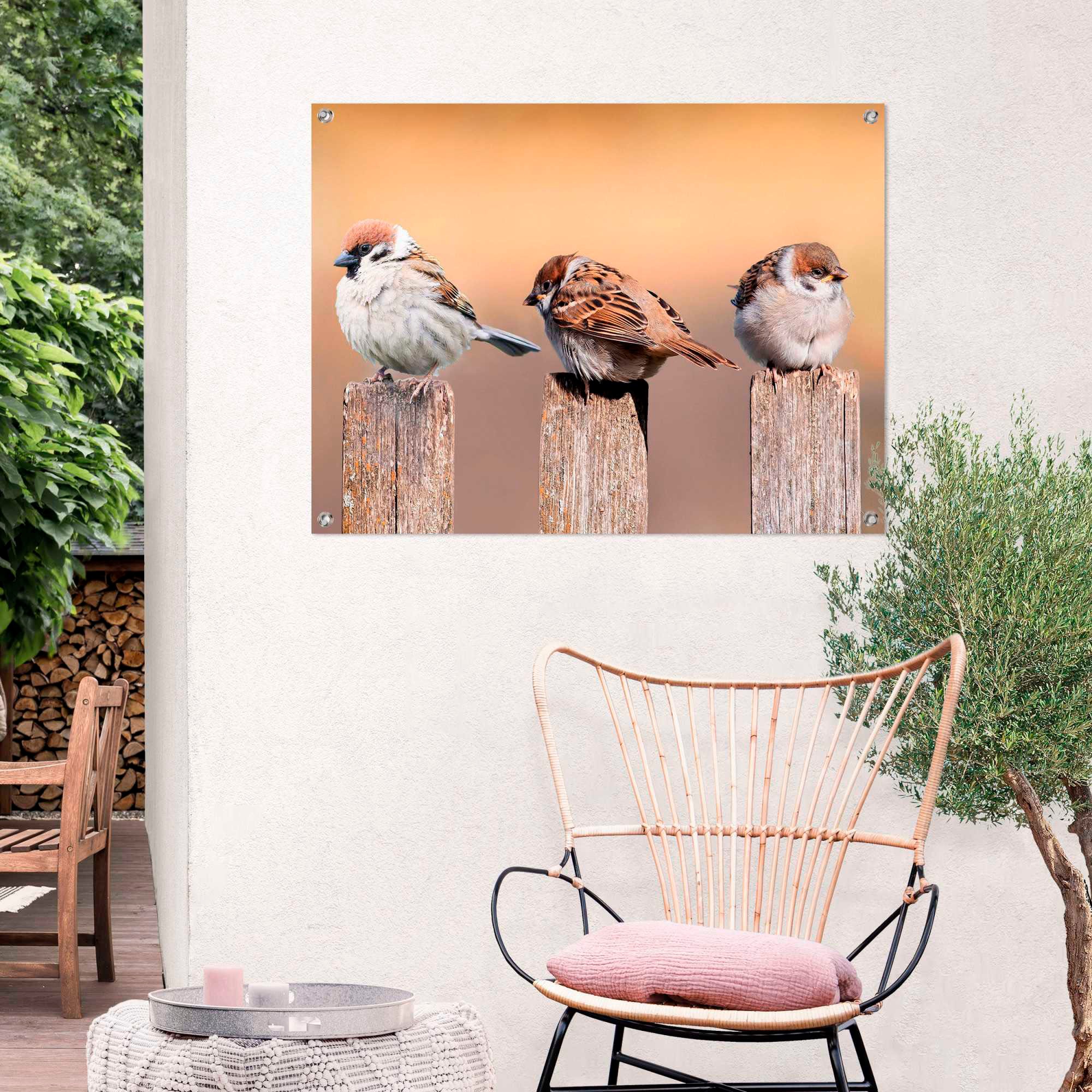 Reinders Poster "Vogelfamilie"
