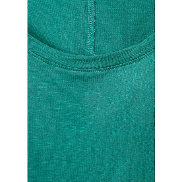 ♕ STREET ONE T-Shirt, mit modischen Ziernähten und Raffungen auf den  Schultern versandkostenfrei kaufen