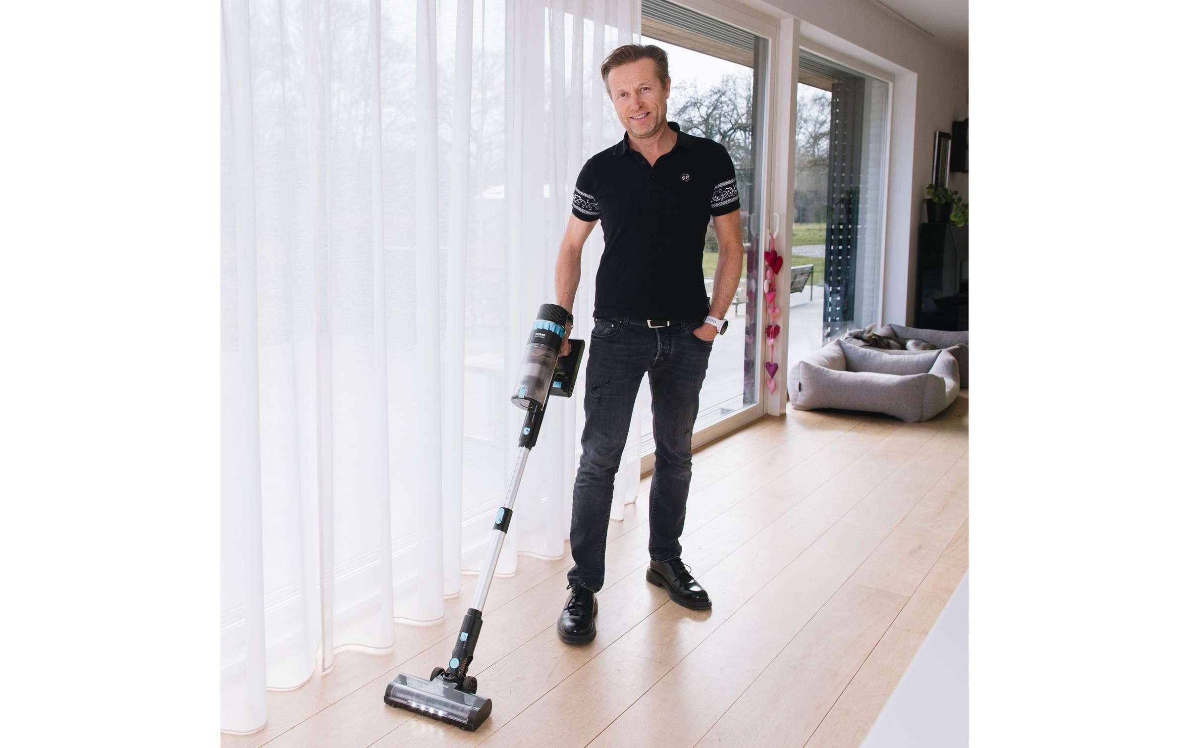 Domo Aspirateur à main et à manche sans fil »DO244SV«