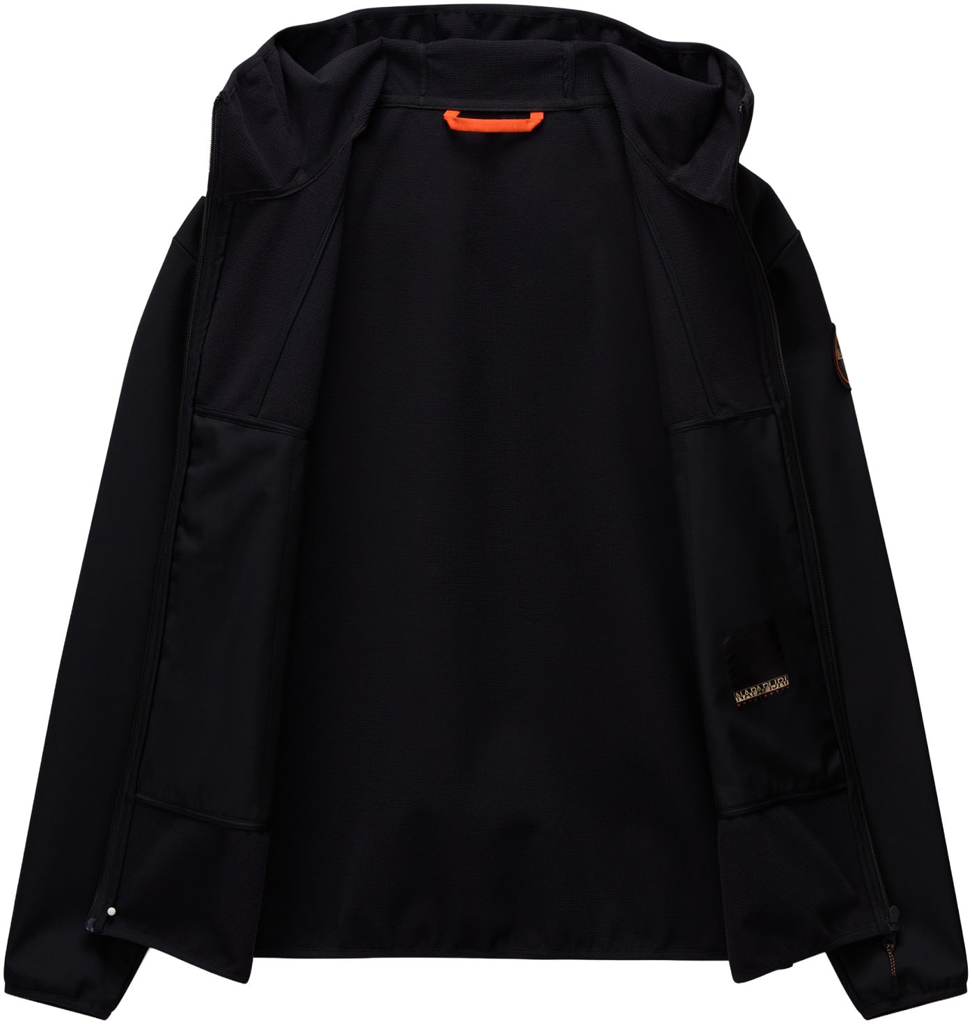 Napapijri Softshelljacke »BIOIS«, mit Kapuze, Reissverschlusstaschen, normale Passform