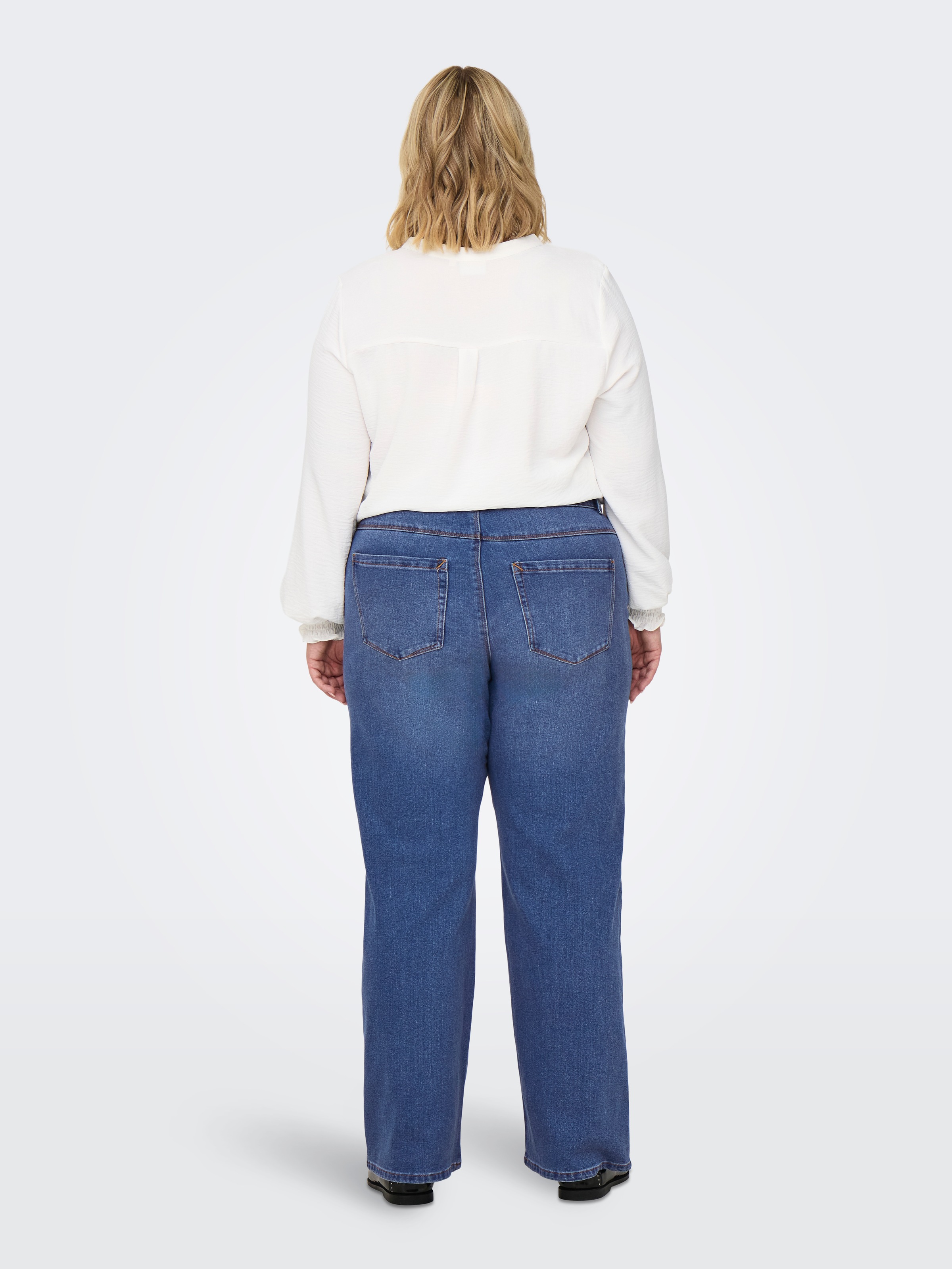 ONLY CARMAKOMA High-waist-Jeans »CARSNOW HW WIDE DNM JEANS PIM MBD NOOS«