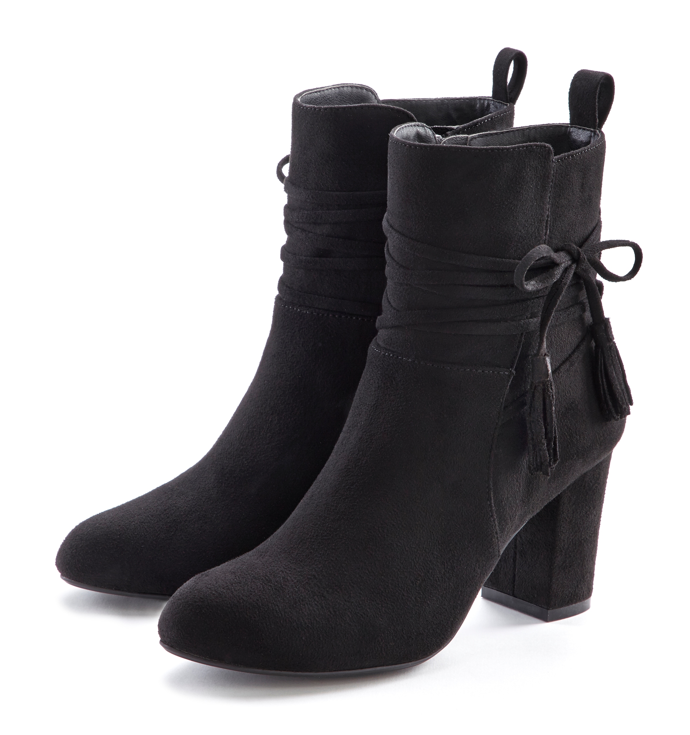Image of LASCANA Stiefelette mit Blockabsatz, High-Heel-Stiefelette, Ankle Boots, Stiefel