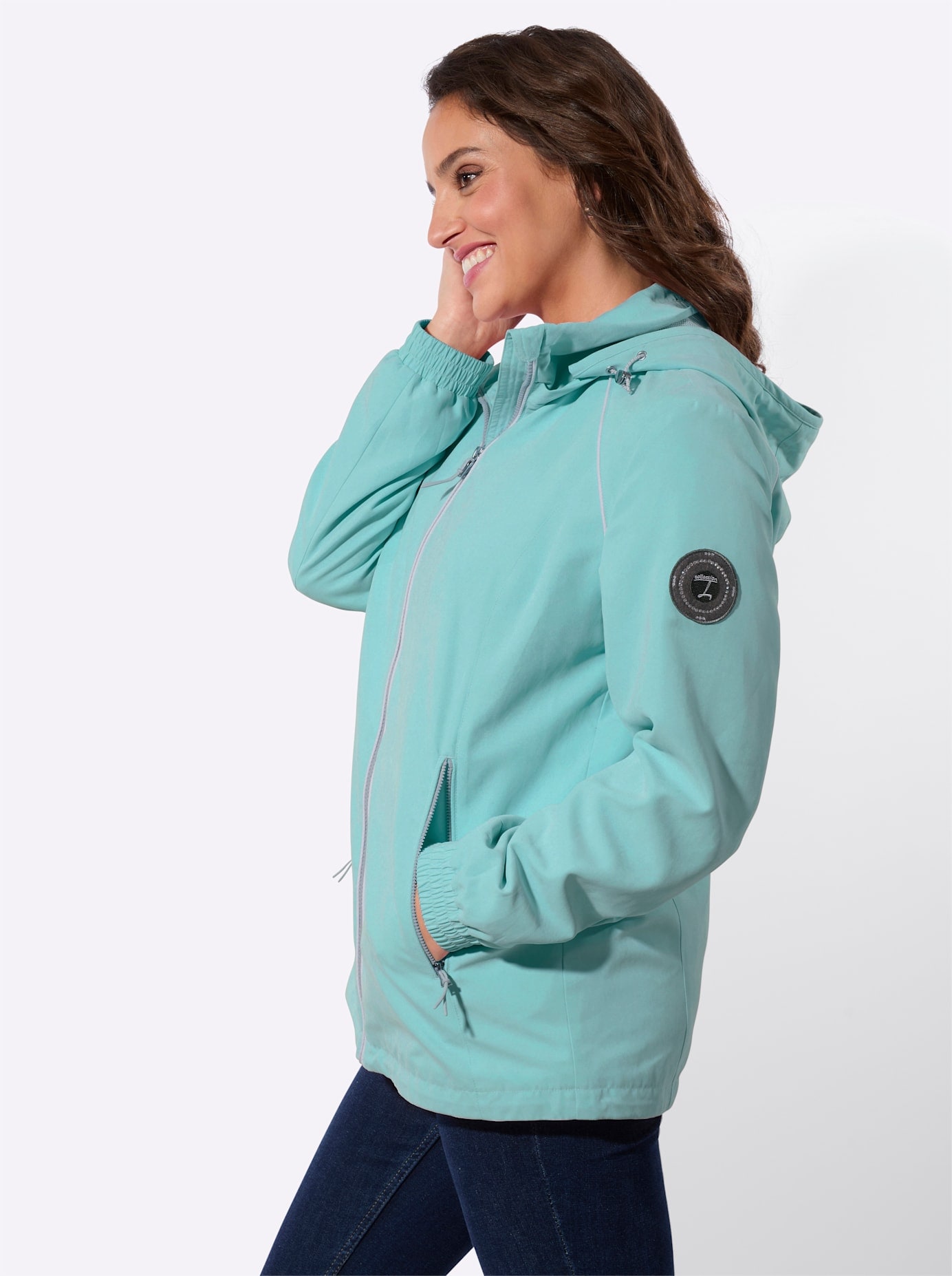 Casual Looks Veste longue mit Kapuze