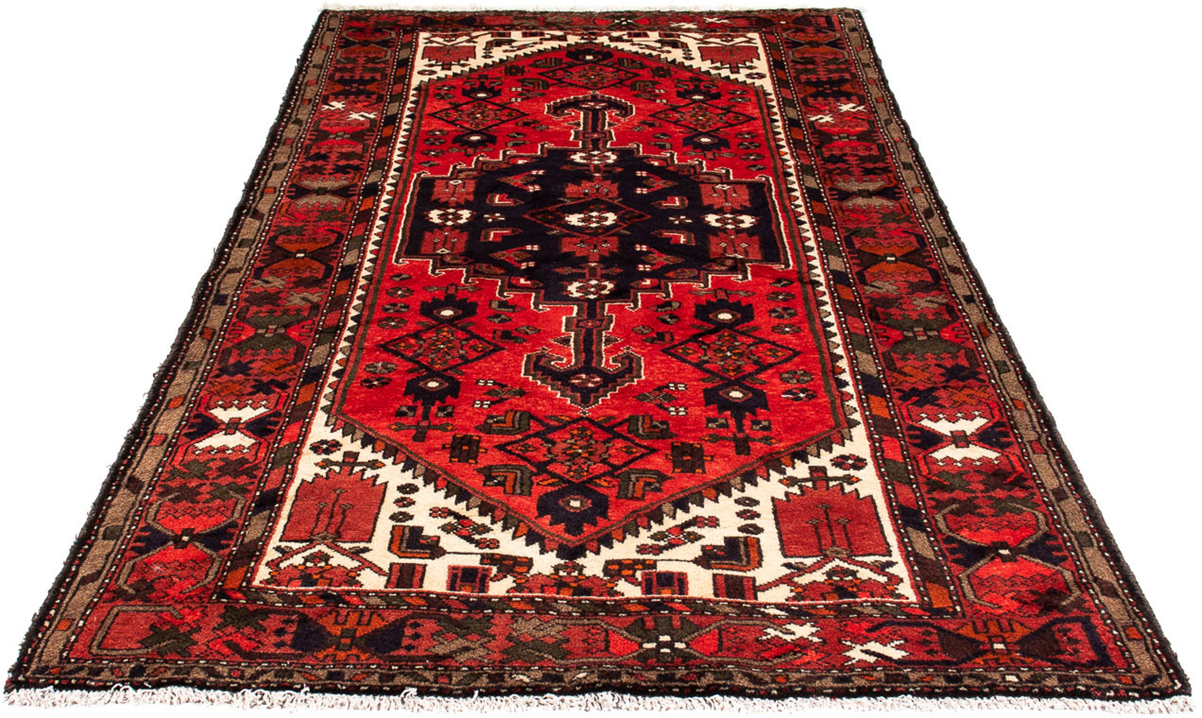 Image of morgenland Orientteppich »Perser - Nomadic - 221 x 129 cm - rot«, rechteckig, 10 mm Höhe, Wohnzimmer, Handgeknüpft, Einzelstück mit Zertifikat bei Ackermann Versand Schweiz