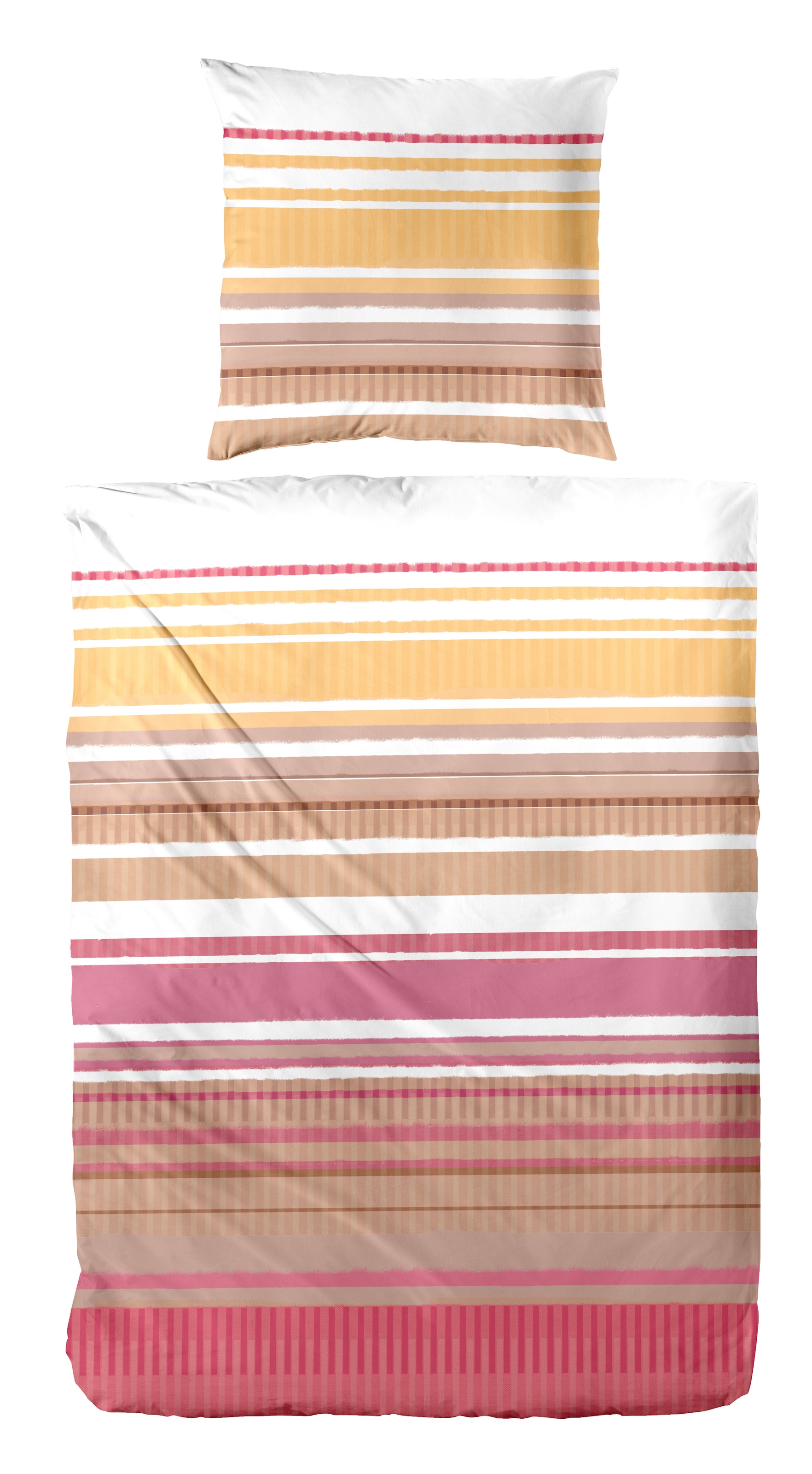 Image of Primera Bettwäsche "Perkal-Bettwäsche Summer Stripe" 2 Stk. mit modernen Streifen