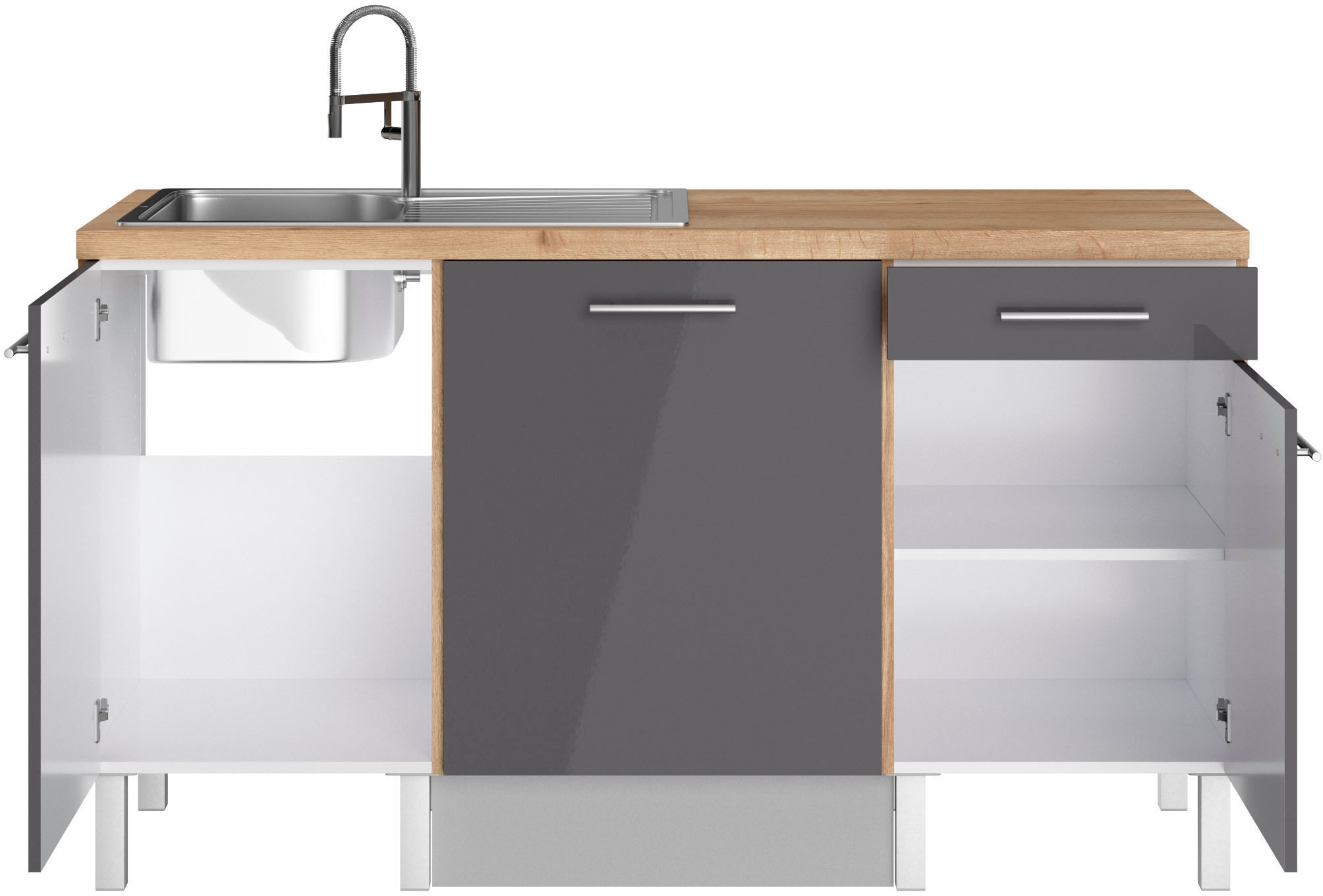 OPTIFIT Pantryküche »Lilly«, Breite 160 cm, wahlweise mit E-Geräten