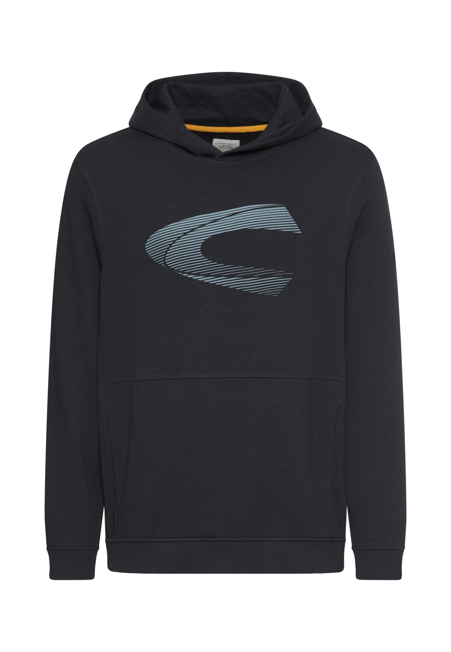 Image of camel active Kapuzensweatshirt, mit Kapuze, Logo-Print, Baumwolle