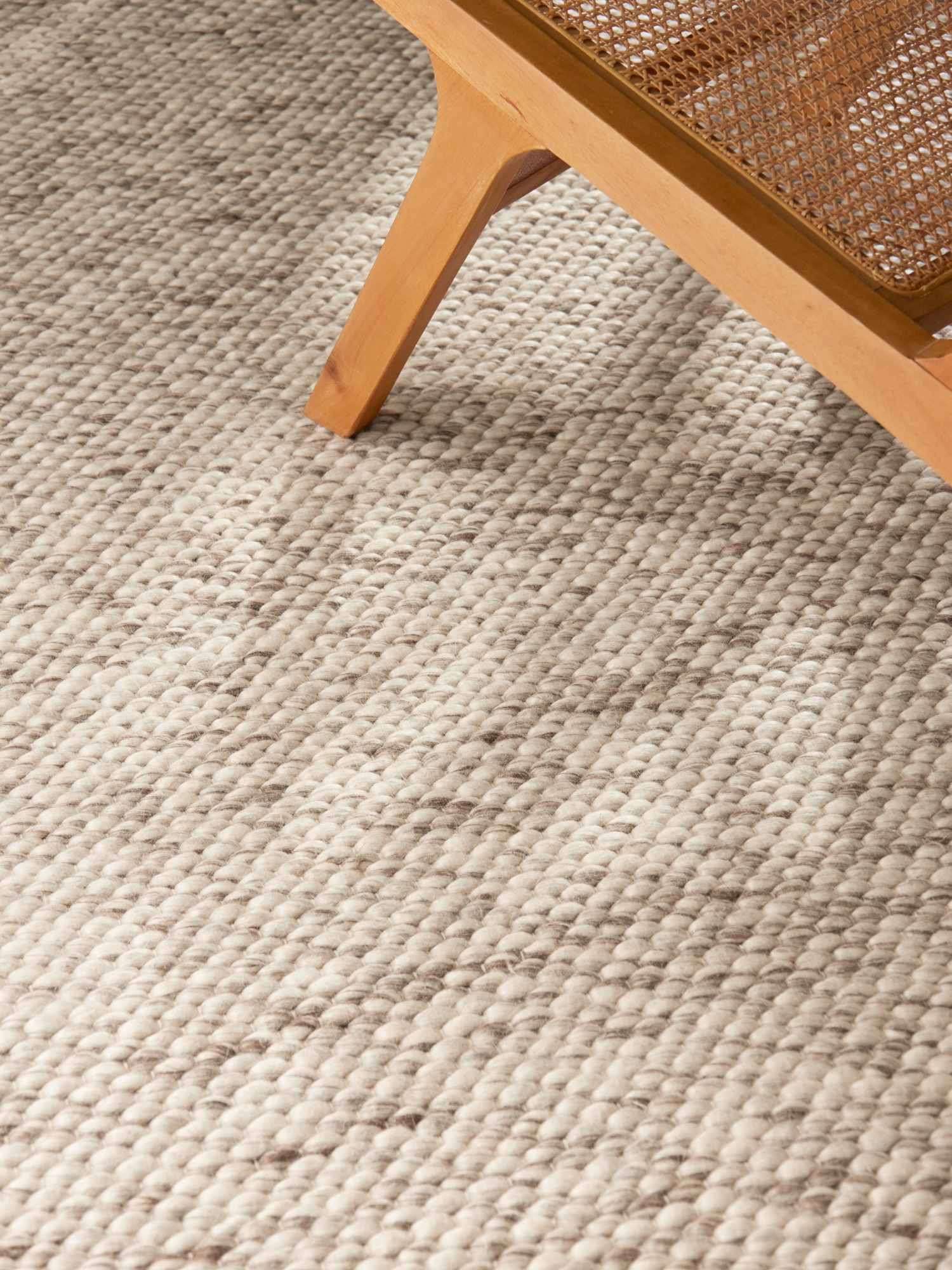 ELLE DECORATION Wollteppich »Beans« rechteckig 10 mm Höhe Handweb Teppich Wolle, Perlenstruktur, Wohnzimmer, Schlafzimmer, Flur