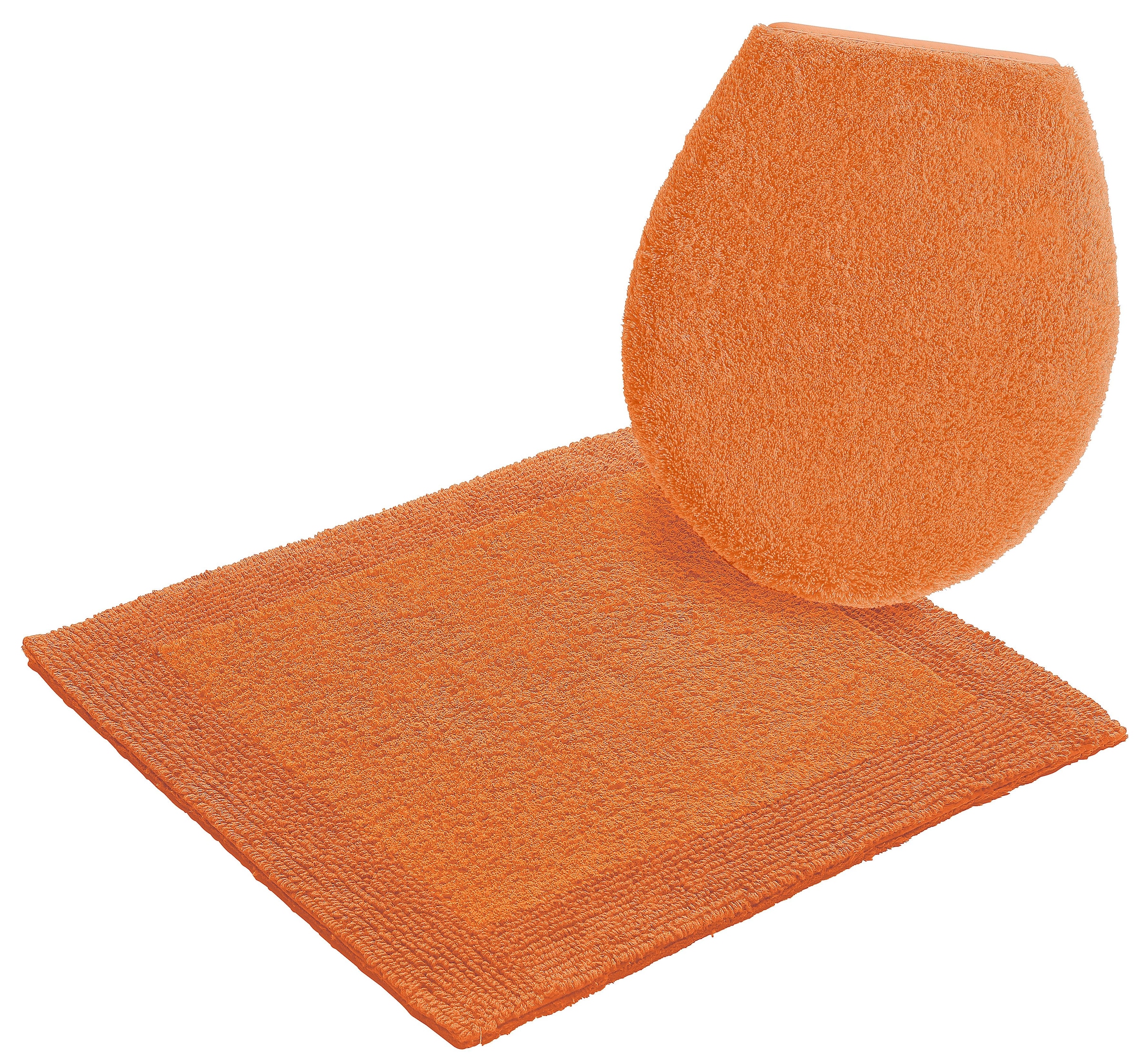 my home Badematte »Kapra, Badvorleger, Badezimmer Teppich«, beidseitig nutzbar-fussbodenheizungsgeeignet-strapazierfähig, mit Bordüre, Badteppich, Badematte, Baumwolle