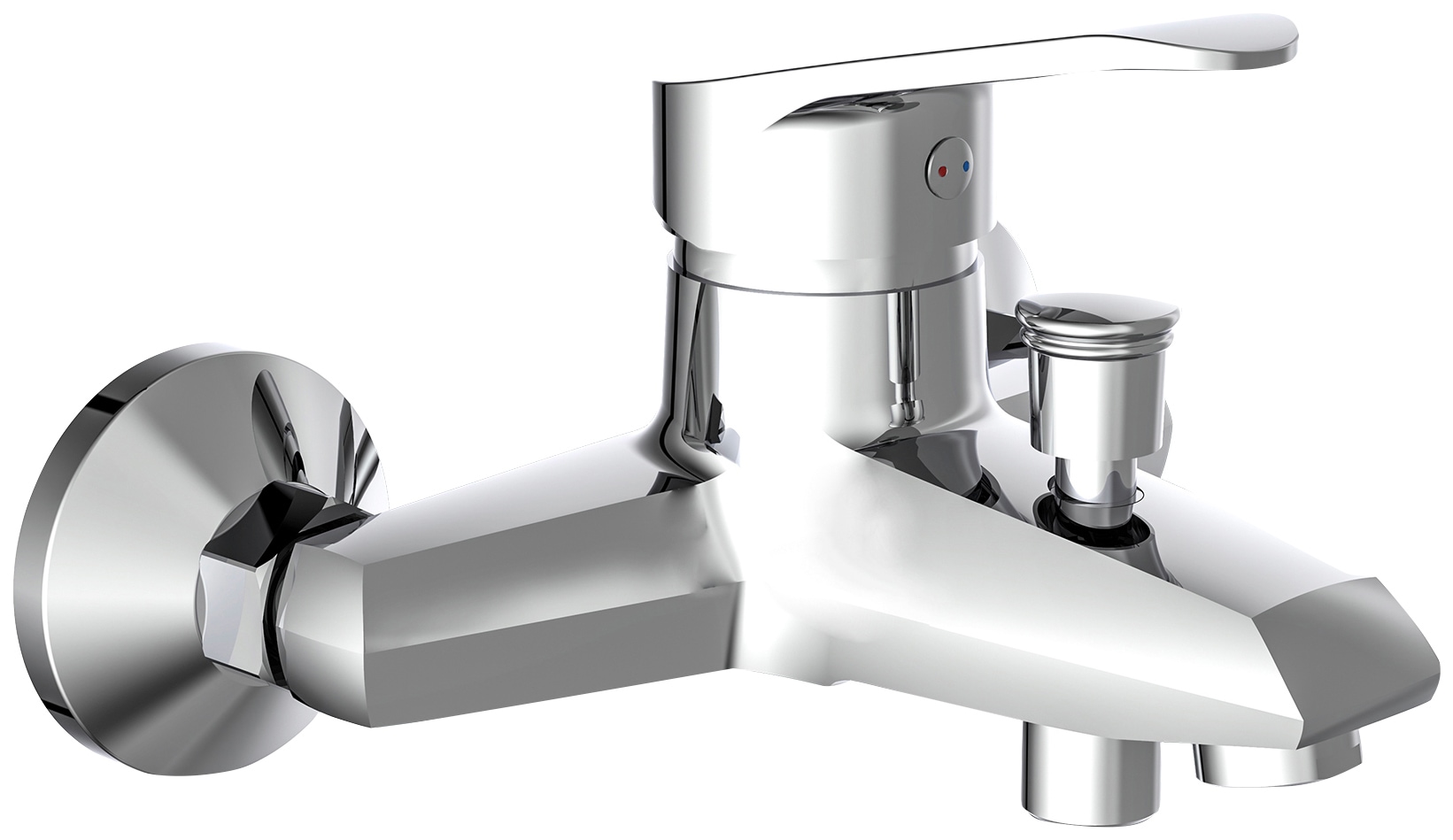 Image of Schütte Wannenarmatur "Tessa" Mischbatterie Badewanne, Wasserhahn Bad, Wannenarmatur in Chrom