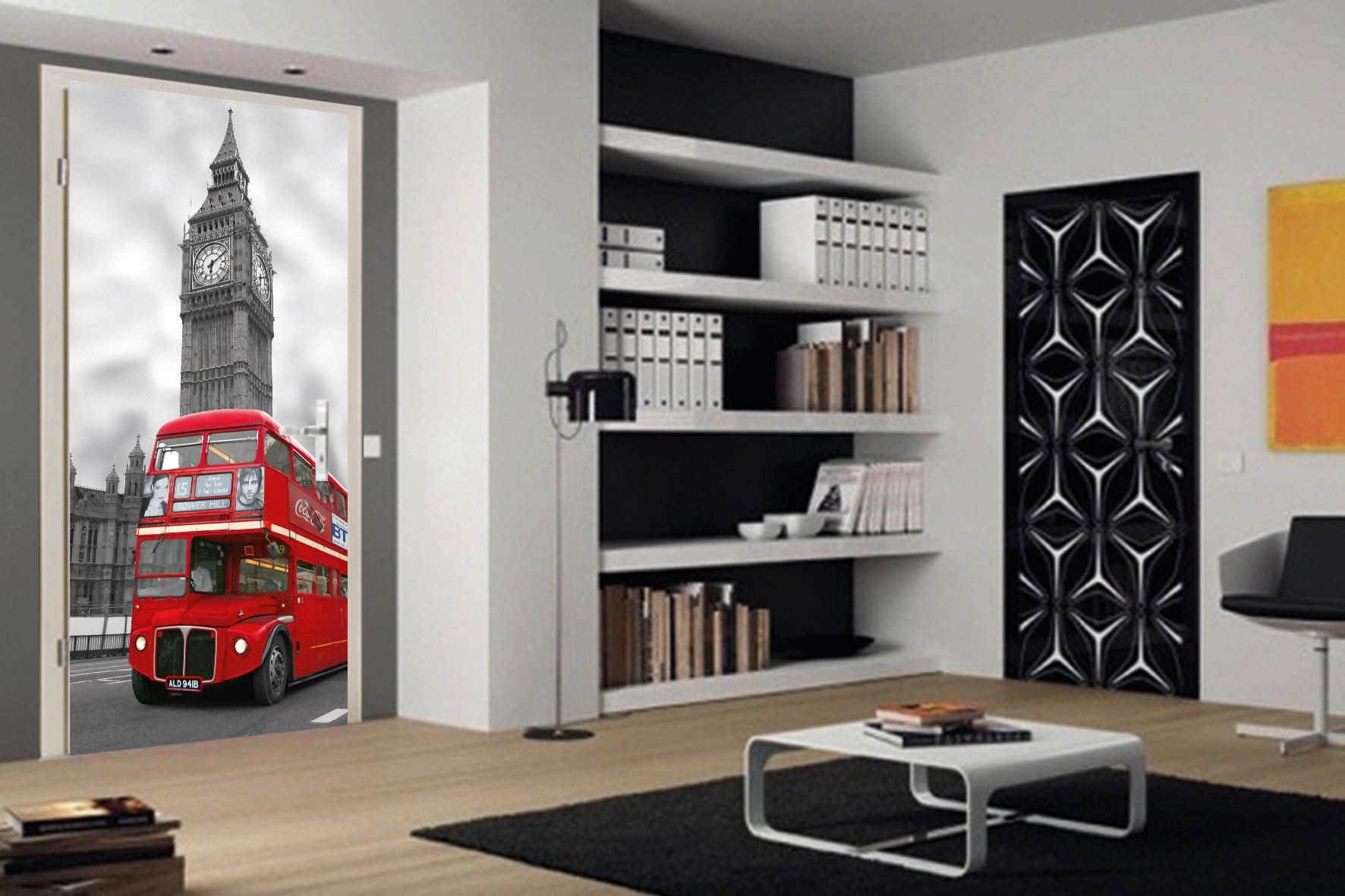 Papermoon Papier peint photo »London - Türtapete« givré