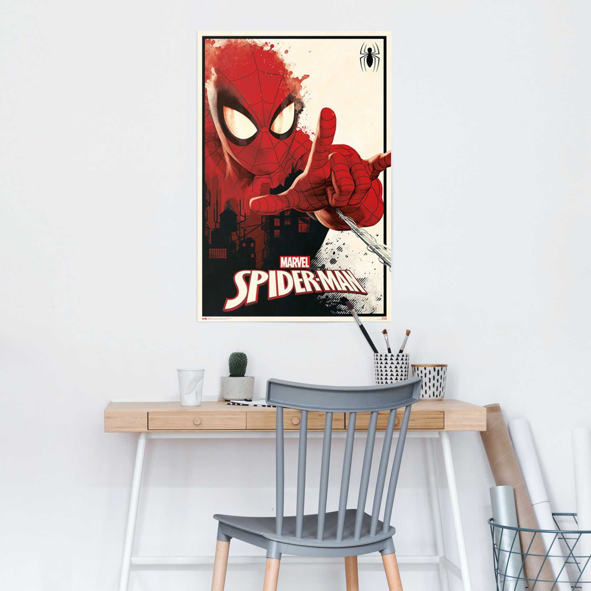 Image of Reinders Poster "Marvel Spiderman - thwip"