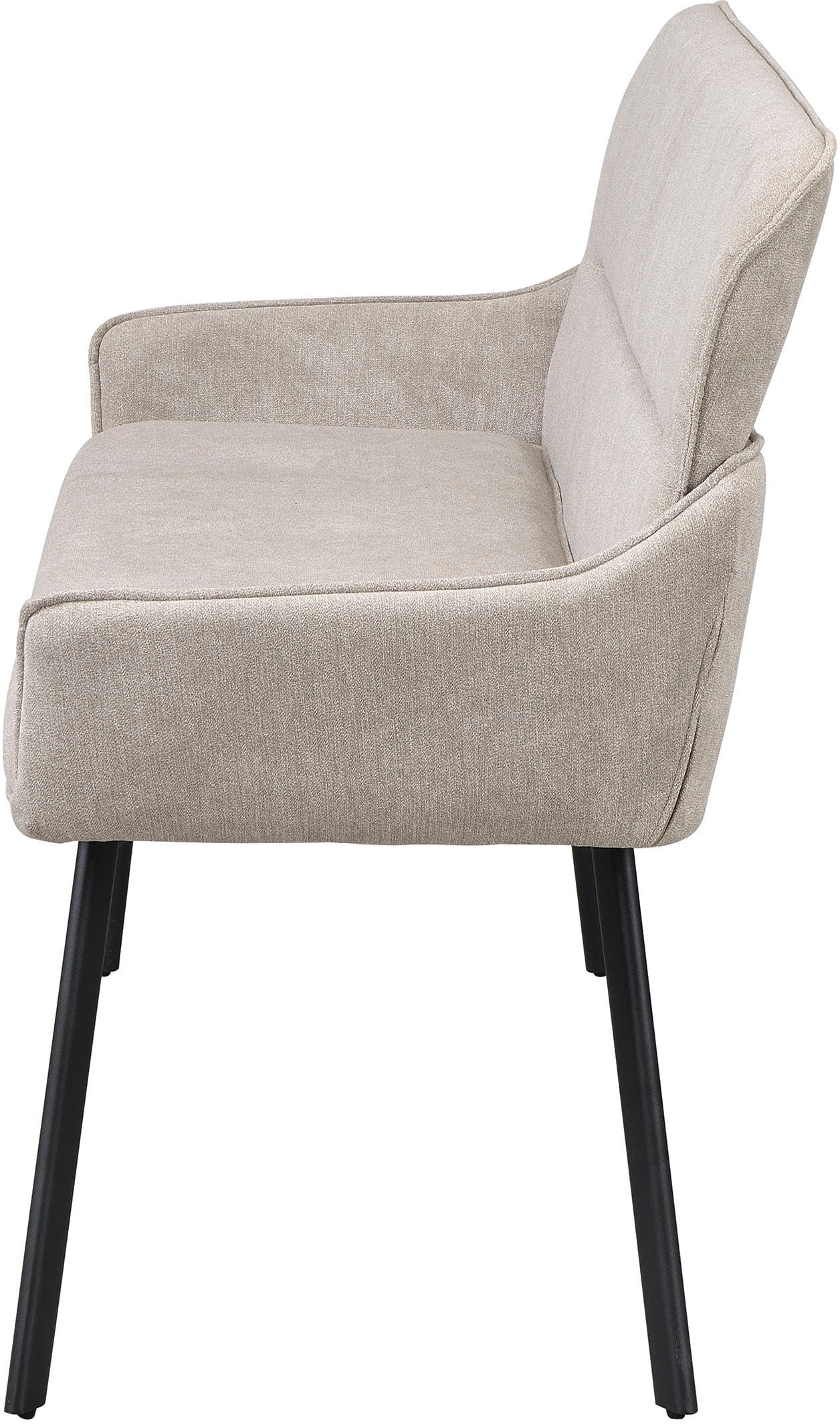 byLIVING Banc »Rico« 1 cuis tlg. gemütliche Esszimmerbank in 140 oder 160cm, hochwertiger Stoffbezug