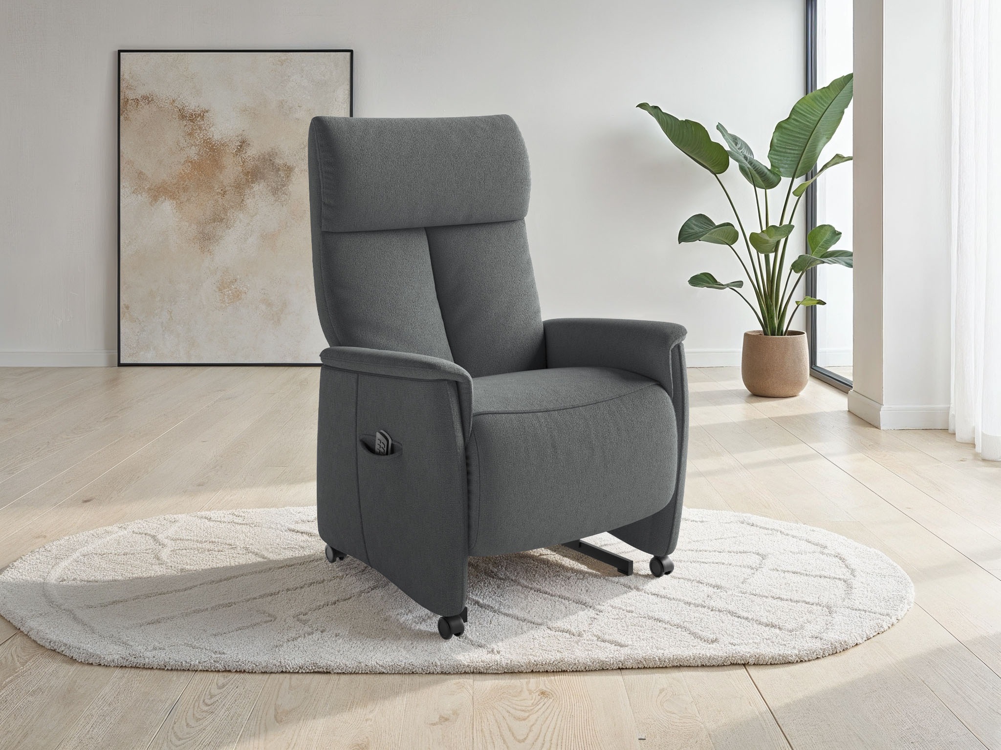 sit&more TV-Sessel "Cremona Comfort" wahlweise manuell oder elektrischer Funktion mit Akku