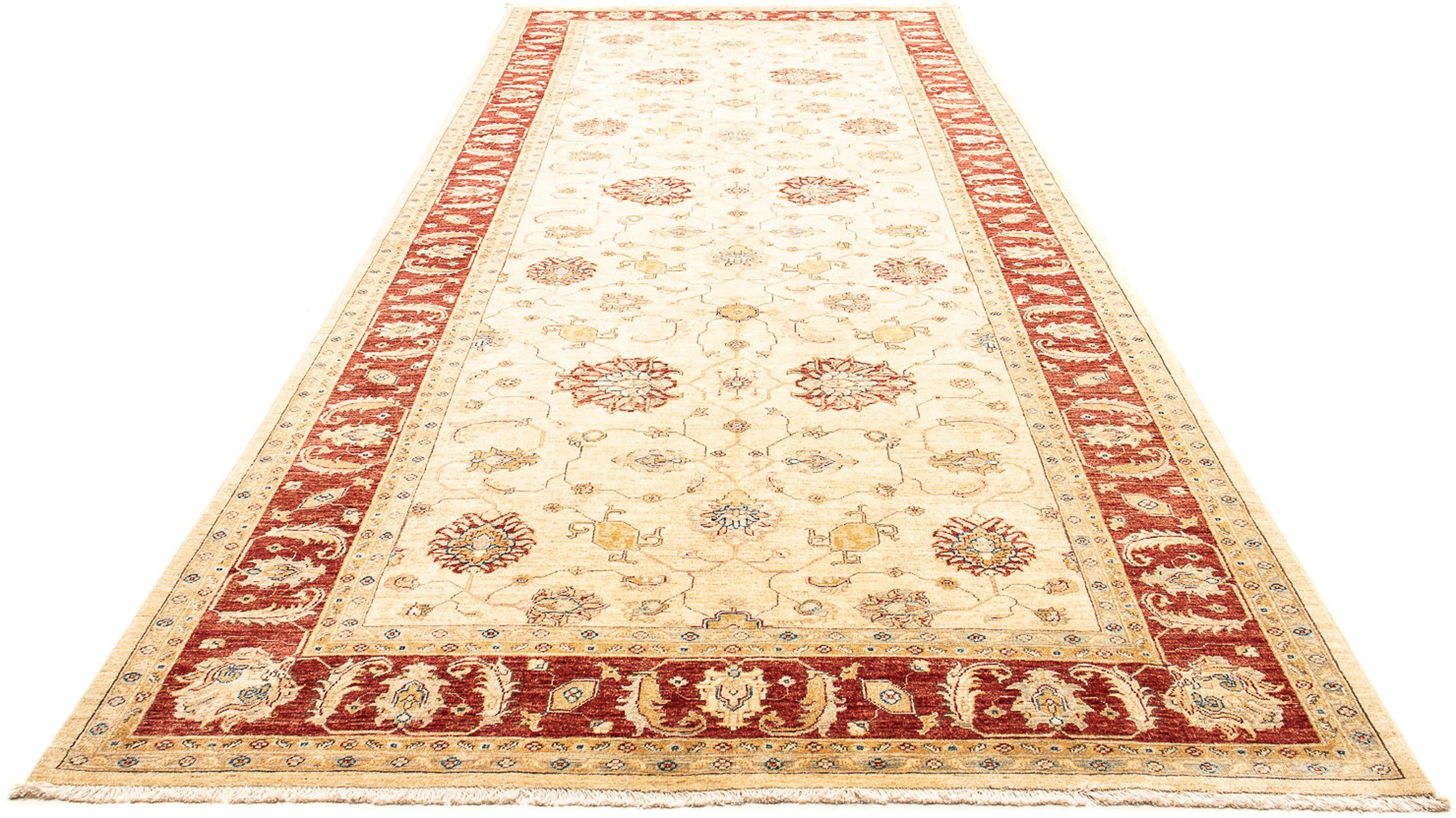 Image of morgenland Orientteppich »Ziegler - 495 x 193 cm - gold«, rechteckig, 6 mm Höhe, Wohnzimmer, Handgeknüpft, Einzelstück mit Zertifikat bei Ackermann Versand Schweiz