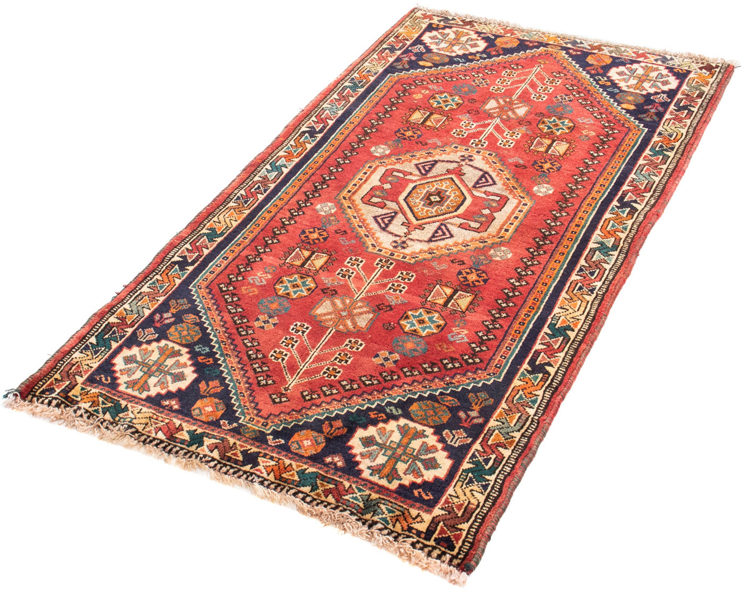 Image of morgenland Orientteppich »Perser - Nomadic - 157 x 82 cm - dunkelrot«, rechteckig, 10 mm Höhe, Wohnzimmer, Handgeknüpft, Einzelstück mit Zertifikat bei Ackermann Versand Schweiz