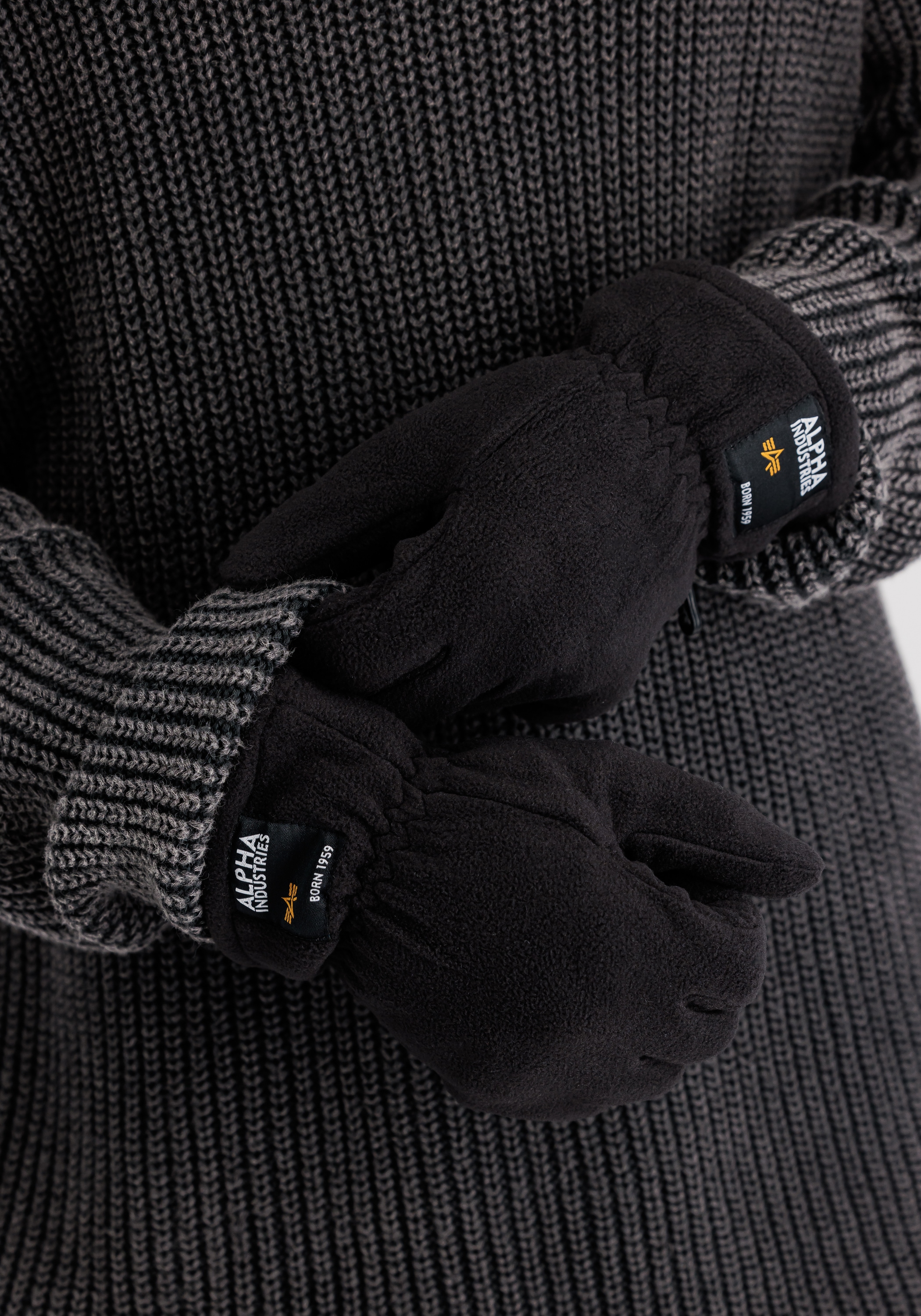 Alpha Industries Gants multisports »Label Fleece Gloves«