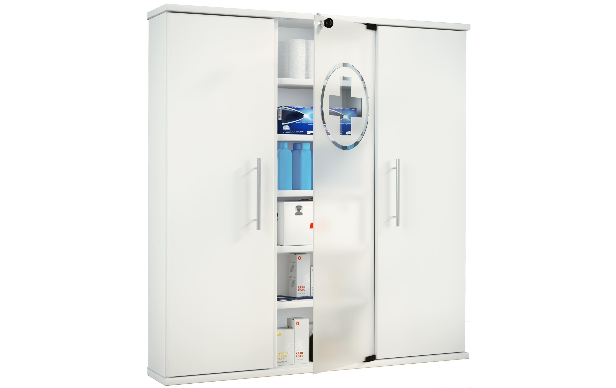 VCM Medizinschrank »Erste Hilfe Schrank Santila 92 x 88 x 18 cm«