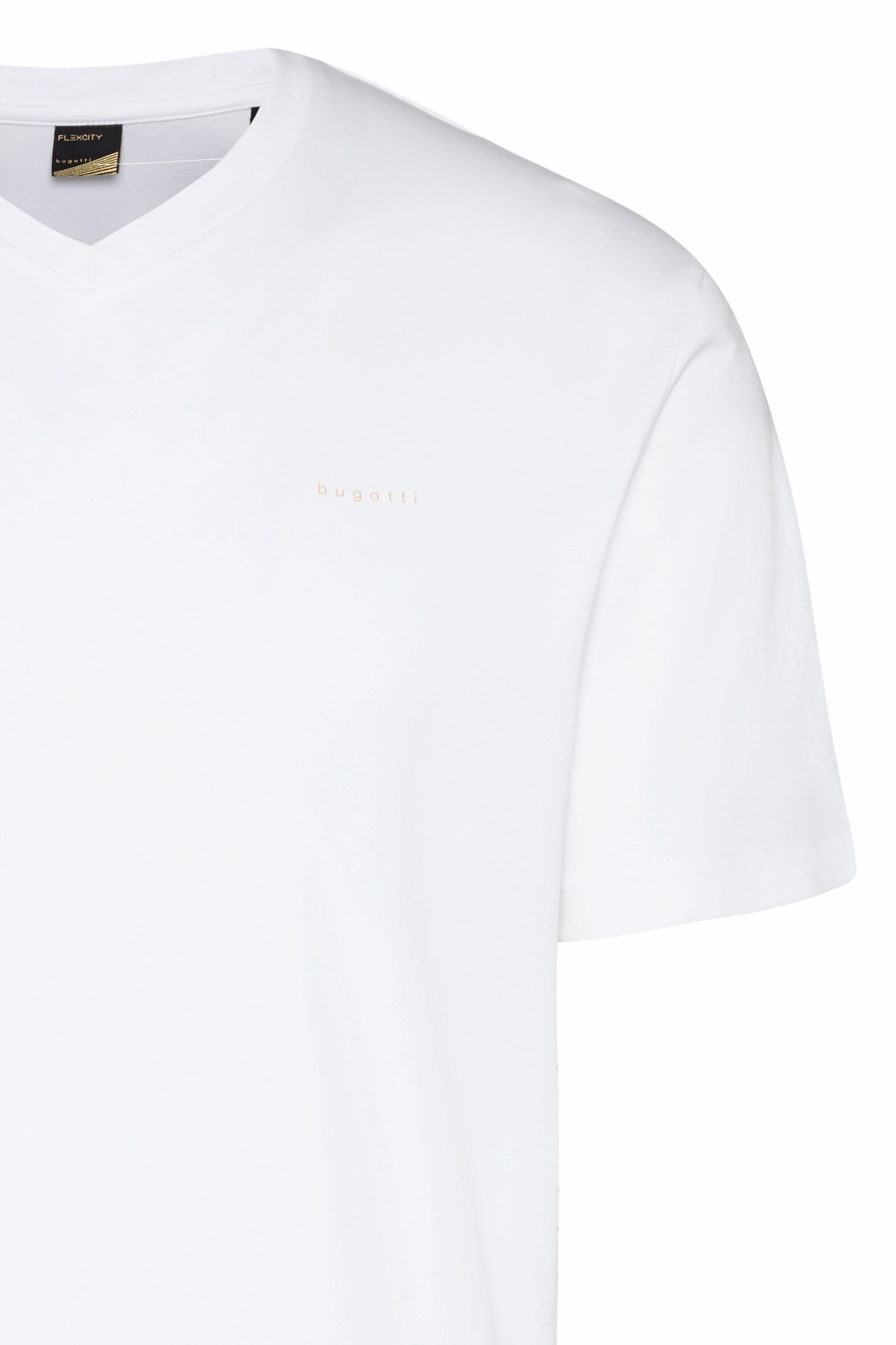 ♕ bugatti T-Shirt, mit V-Ausschnitt versandkostenfrei auf