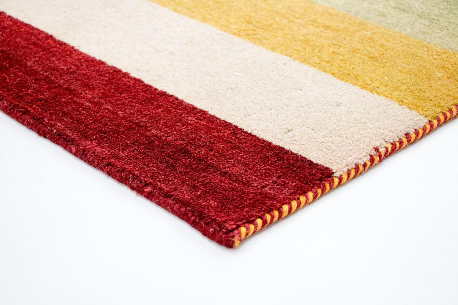 kaufen handgeknüpft morgenland Teppich handgeknüpft bequem rechteckig, Wollteppich »Gabbeh mehrfarbig«,