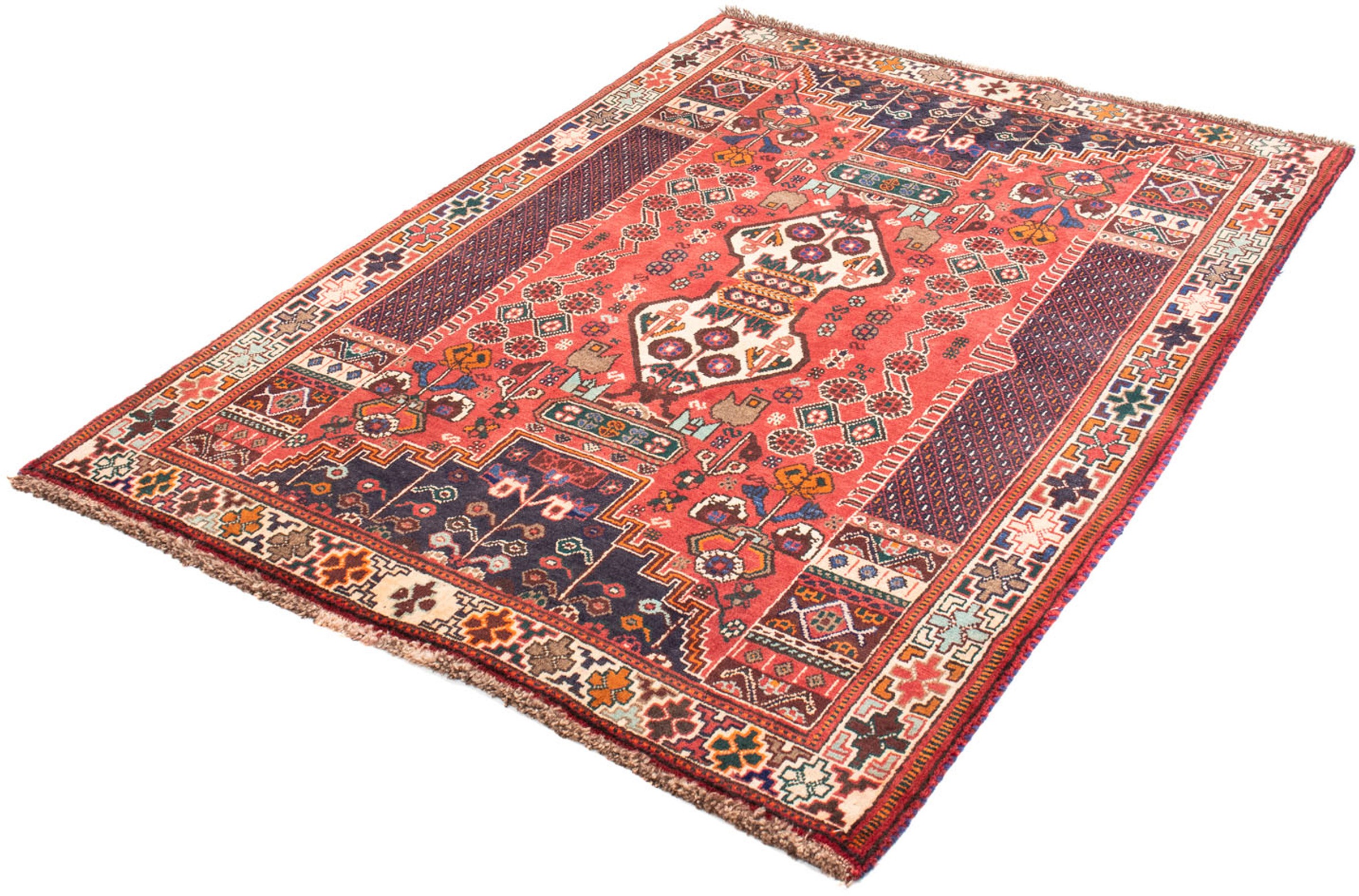 Image of morgenland Orientteppich »Perser - Nomadic - 154 x 100 cm - rot«, rechteckig, 10 mm Höhe, Wohnzimmer, Handgeknüpft, Einzelstück mit Zertifikat bei Ackermann Versand Schweiz