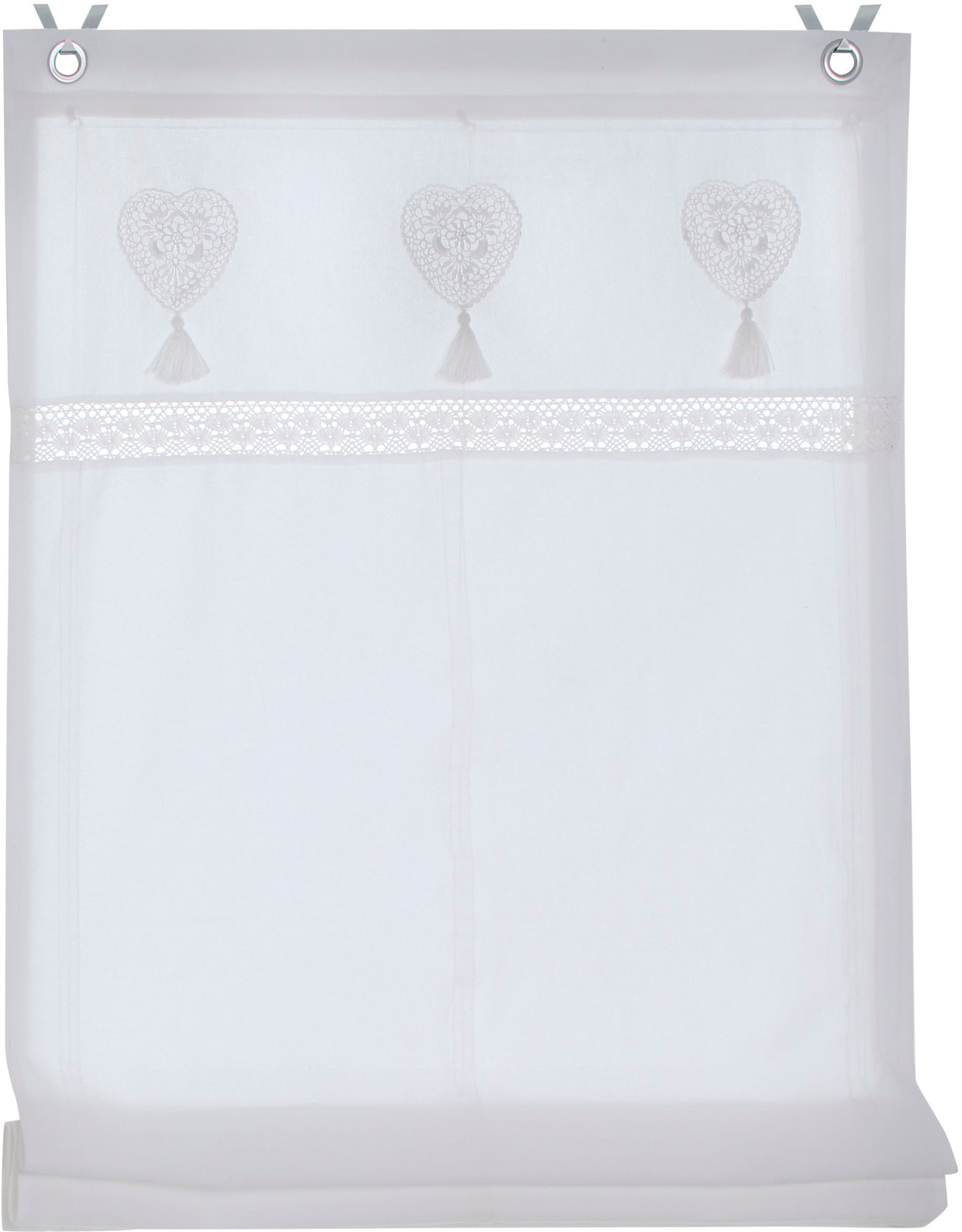 Image of Kutti Raffrollo »Camille«, mit Hakenaufhängung, ohne Bohren, Montage ohne Bohren, incl. Fensterhaken bei Ackermann Versand Schweiz