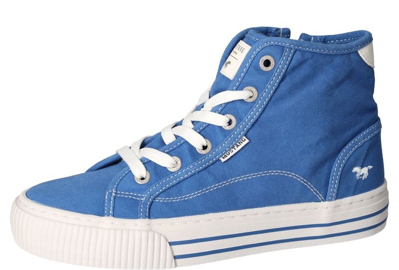 Mustang Shoes Schnürboots »High-Top-Sneaker, Freizeitschuh,«, Plateau, High Top-Sneaker, Freizeitschuh mit Innenreissverschluss