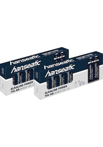 Batterie »20er Pack Alkaline Power, AA Mignon«, LR06, (Packung, 20 St.)