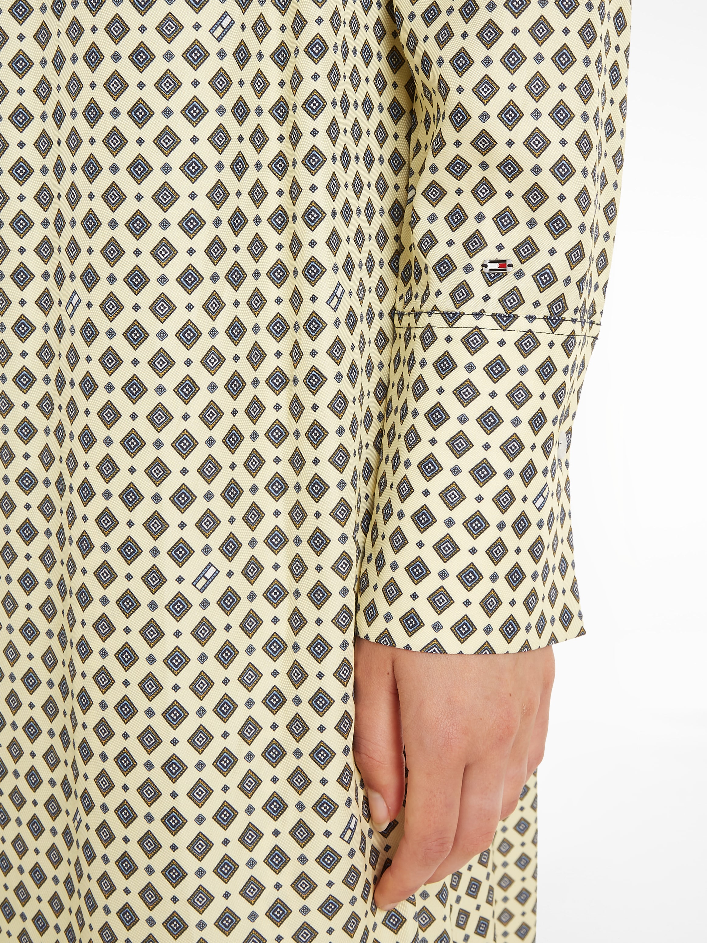 Tommy Hilfiger Blusenkleid »FOULARD DRAPED MIDI DRESS«, mit Tommy Hilfiger Markenlabel