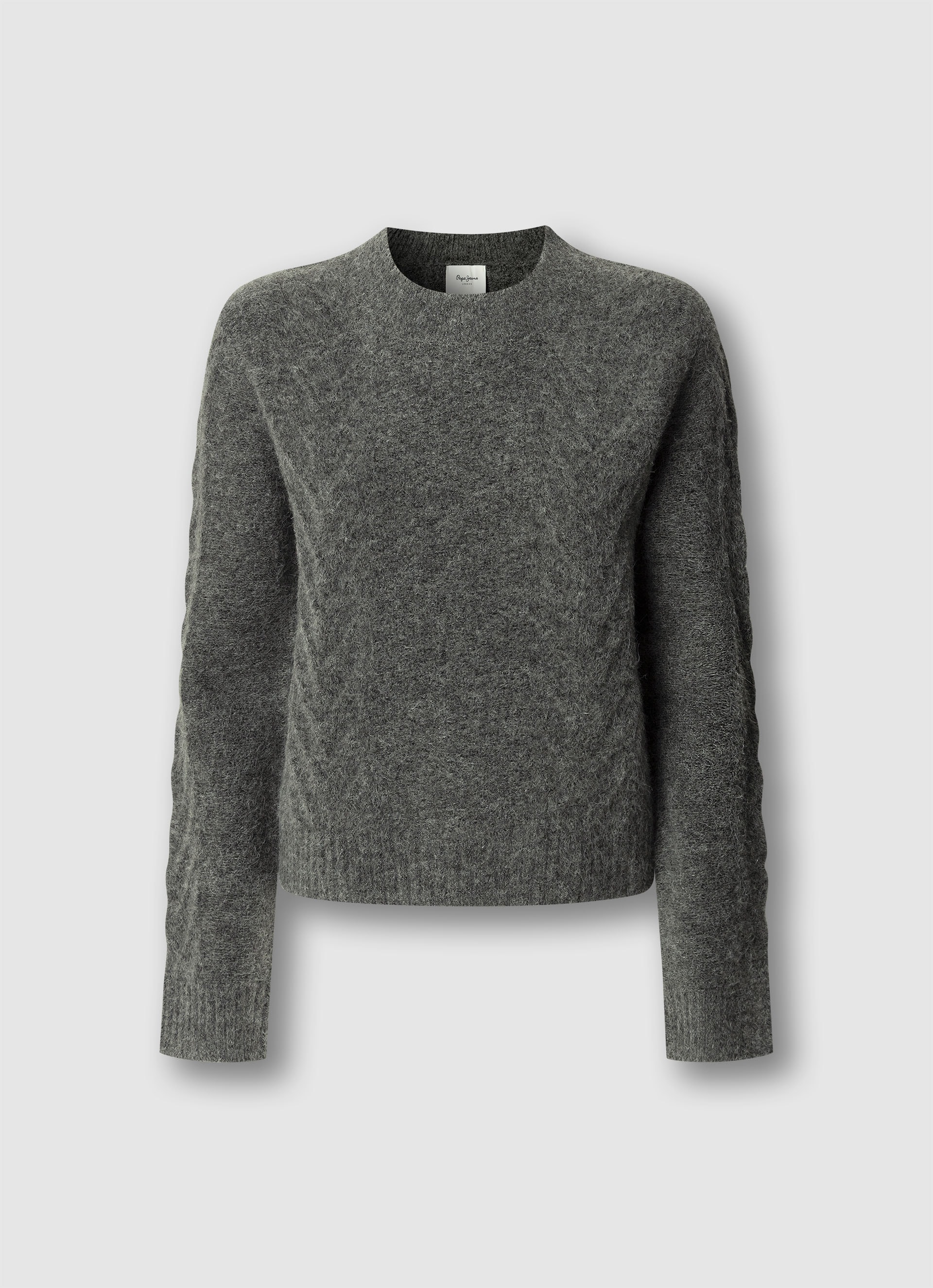 Pepe Jeans Pull en tricot mit Zopfmuster und Woll-Anteil