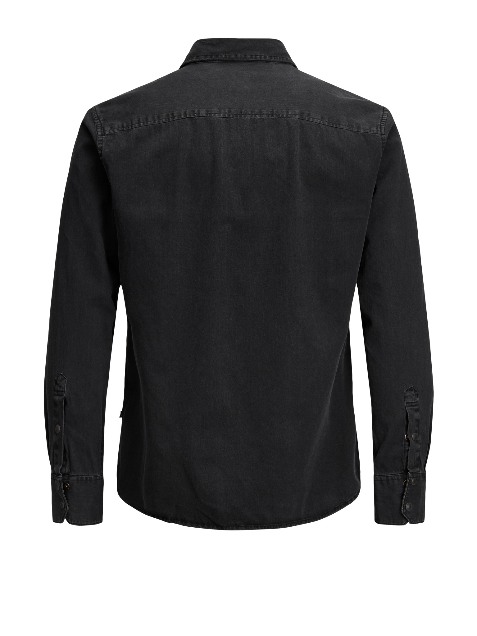 Jack & Jones Jeanshemd »JJESHERIDAN im Workwear-Stil mit robuster Baumwollqualität« unifarben, modisch, slim fit, Baumwolle, Hemdkragen
