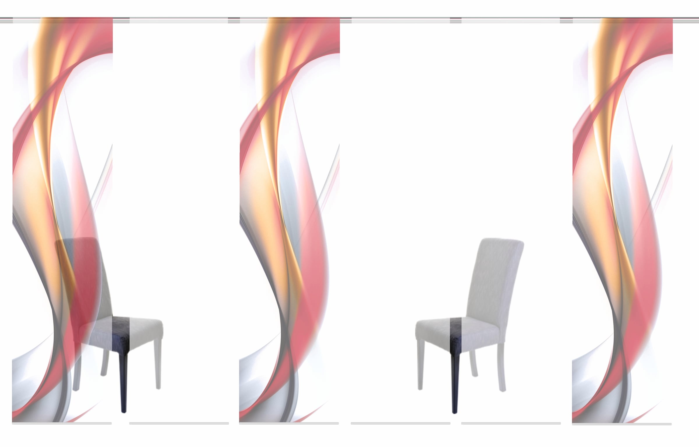 Image of HOME WOHNIDEEN Schiebegardine »FIELDS«, (6 St.), HxB: 245x60, inkl. Befestigungszubehör bei Ackermann Versand Schweiz