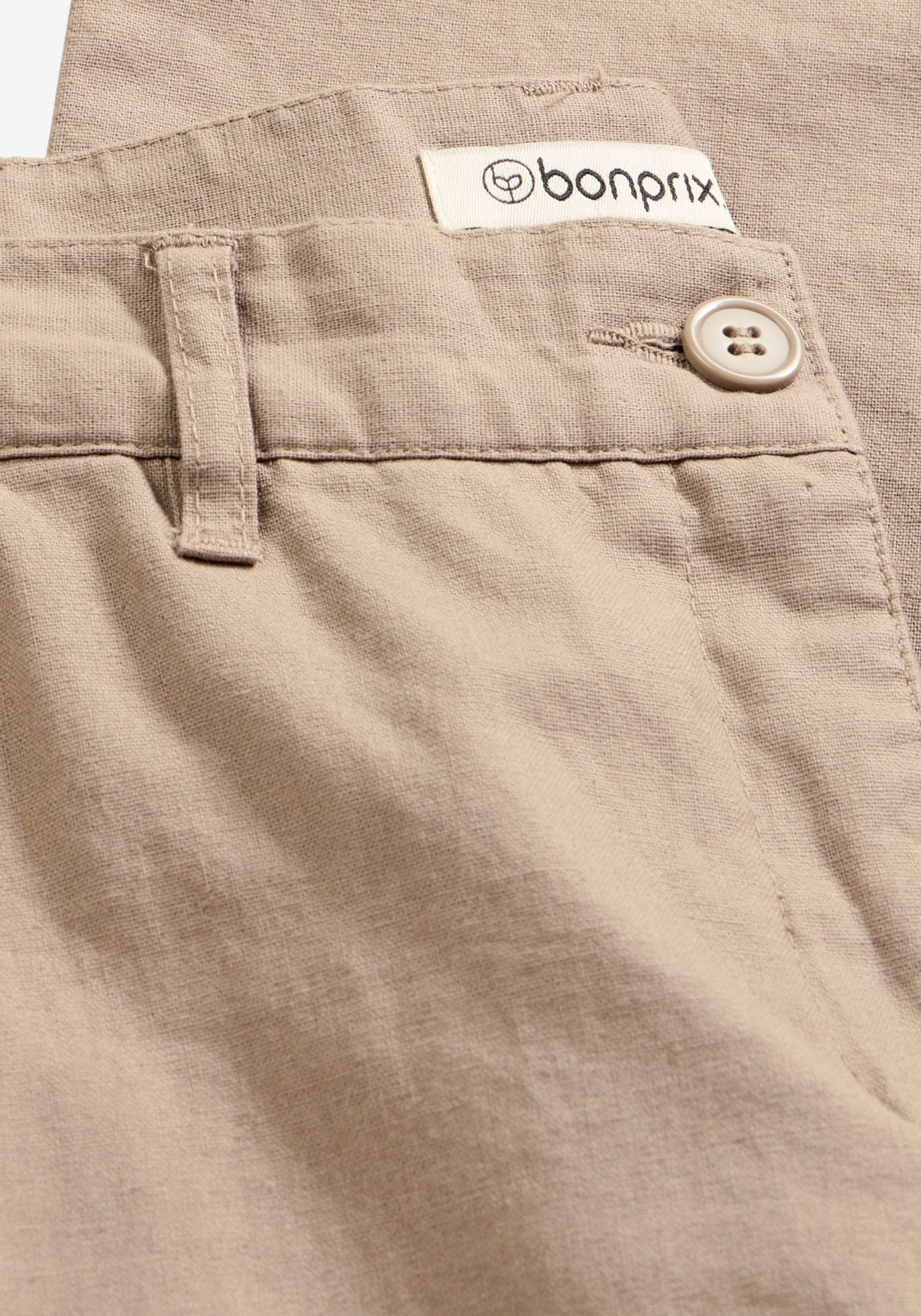 bonprix Leinenhose  aus Leinen-Baumwoll-Mix, Loose Fit, komfortable Leibhöhe