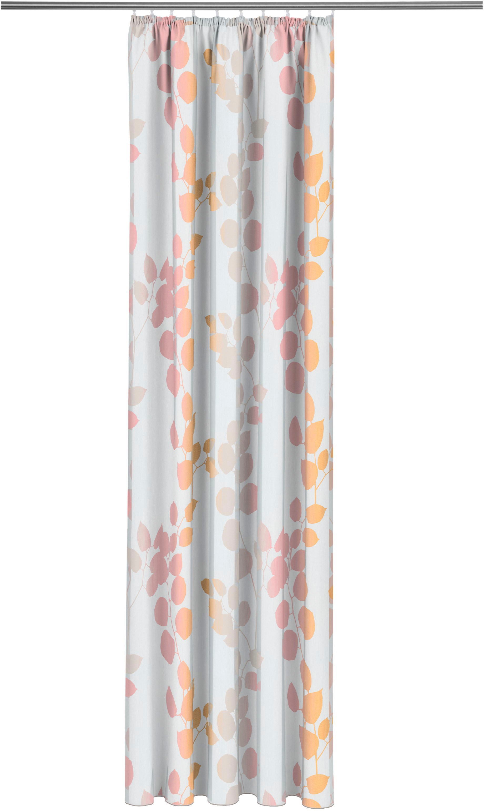 Image of ADO Goldfarbenkante Gardine nach Mass »Merina«, (1 St.), transparent,glatt,floral,leicht glänzend, Beschwerungsband bei Ackermann Versand Schweiz