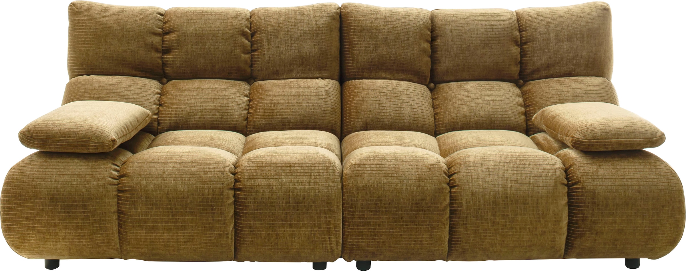 Image of Home affaire 3-Sitzer "Cozy Bubble, mit klappbaren Armlehnen, Breite 220cm" mit eleganter Steppung, Rundumbezug & weicher Polsterung