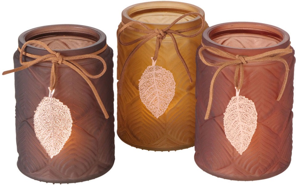 Image of BOLTZE Windlicht »Glory«, (Set, 3 St.), Höhe ca. 12 cm bei Ackermann Versand Schweiz