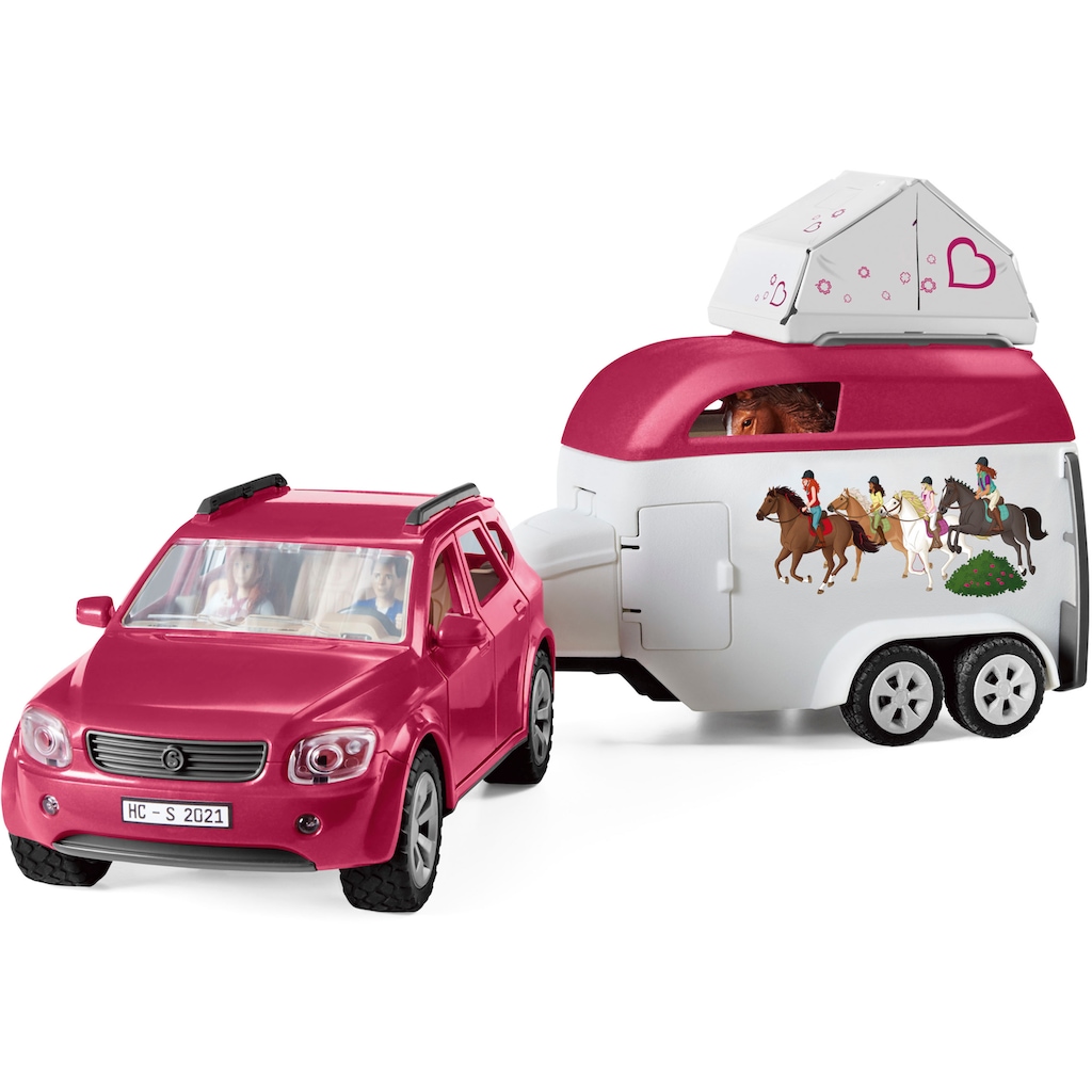 Schleich® Spielwelt »HORSE CLUB, Abenteuer mit Auto und Pferdeanhänger (42535)«