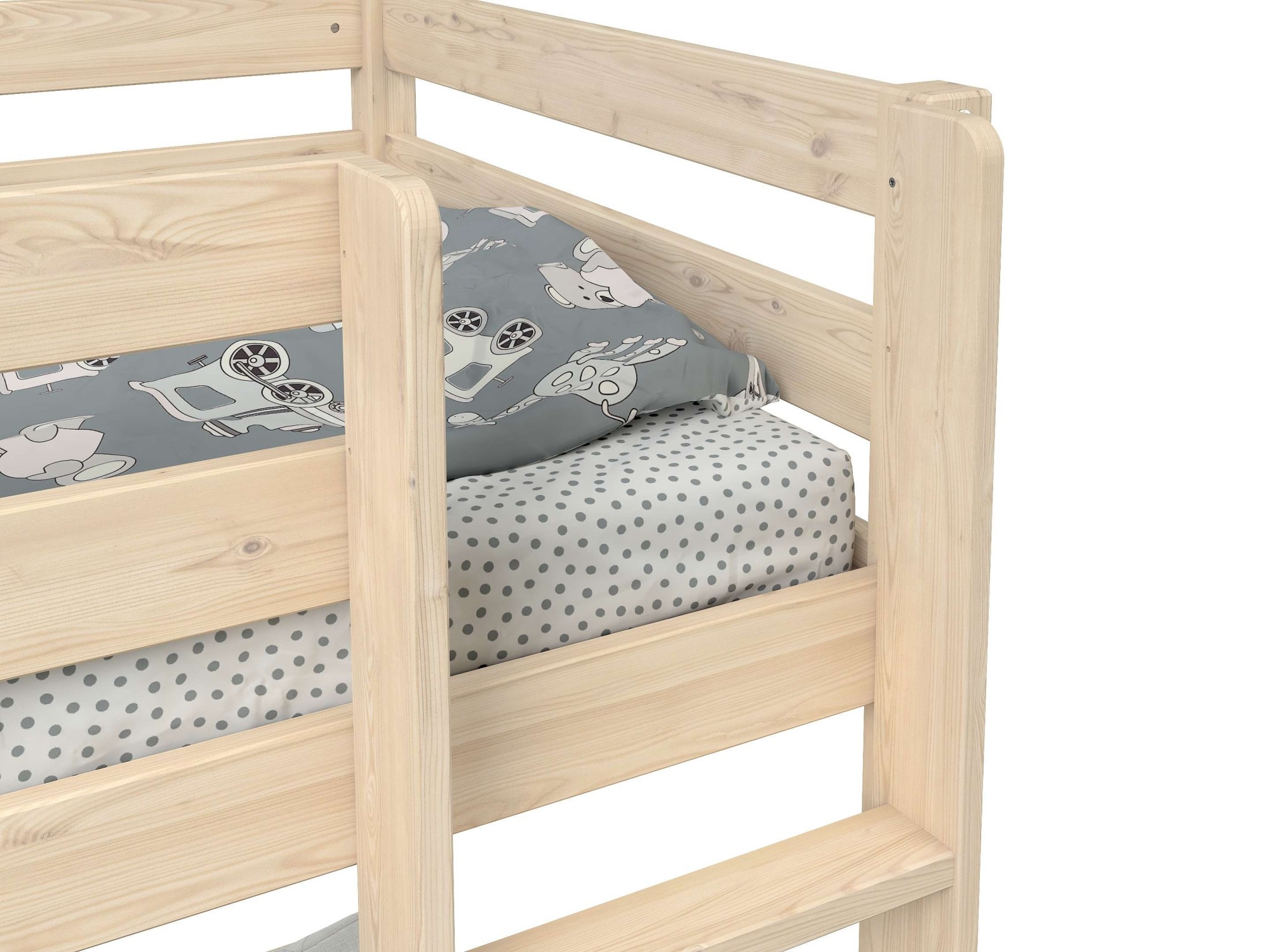 Lüttenhütt Etagenbett »HENNE' TOPSELLER! Hochbett, Ideal für kleine Räume, 2 Schlafplätze«, (zweiter Schlafplatz ausziehbar, B/H/T ca. 208/180/105cm), mit Polsterauflagen+ Schreibtisch + Stauraum, mehrere Farben