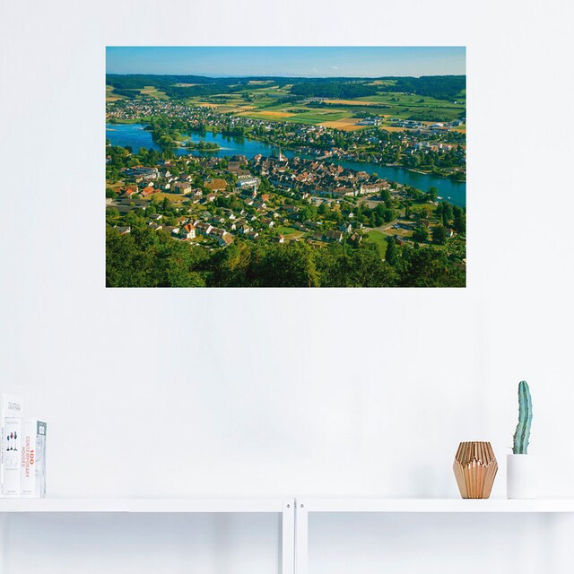 Artland Wandbild »Blick über Stein am Rhein«, Schweiz, (1 St.), als Alubild,  Leinwandbild, Wandaufkleber oder Poster in versch. Grössen bequem kaufen