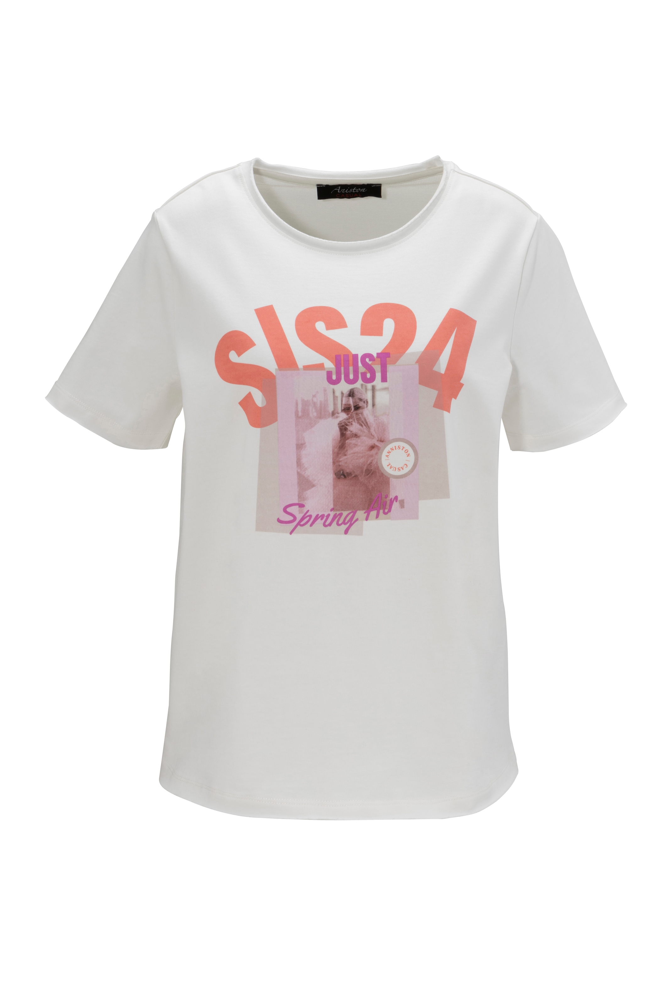 Aniston CASUAL T-Shirt, mit interessantem Frontdruck