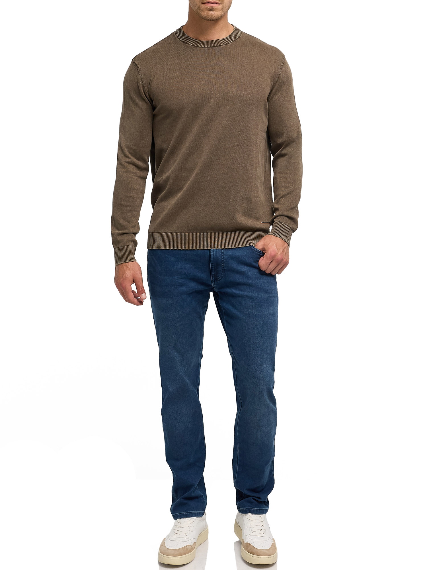 Indicode Pull à col rond »INArkmill o-neck« coton, coupe régulière