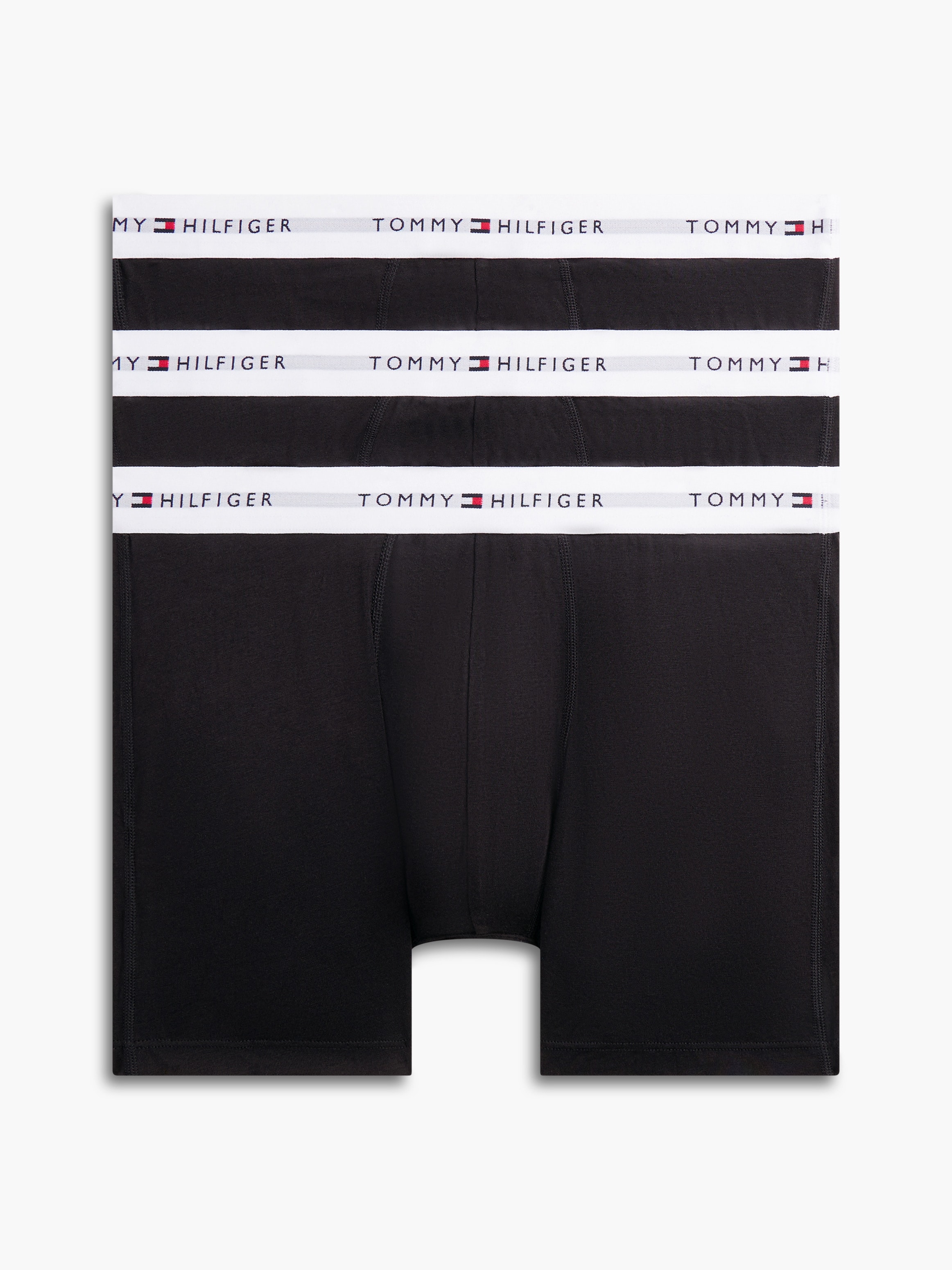Tommy Hilfiger Underwear Boxershorts »3P BOXER BRIEF WB« Packung, 3er-Pack, 3 Stk. mit kontrastfarbenem Logobund