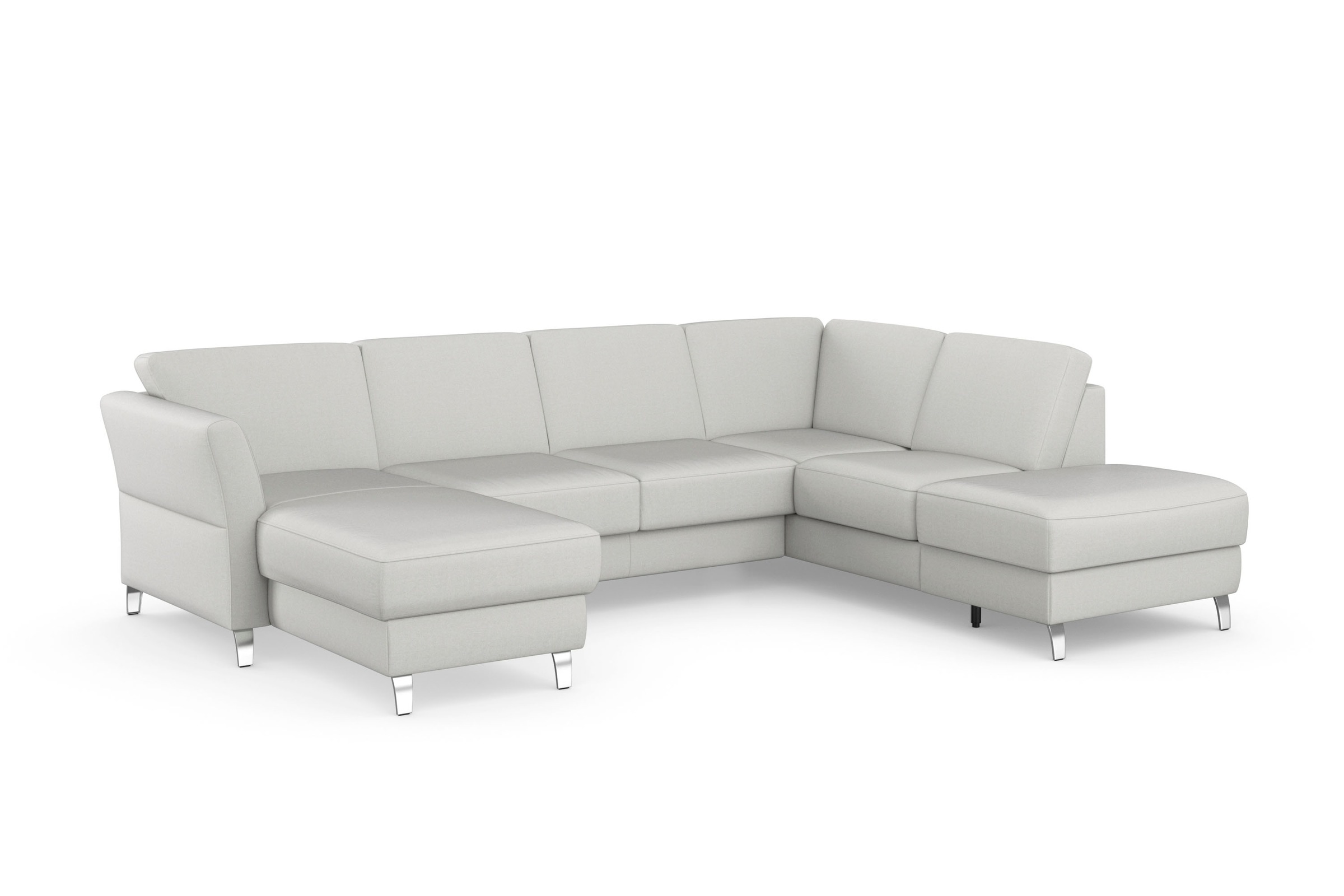 sit&more Wohnlandschaft »Visby U-Form«, Wahlweise mit Bettfunktion und Stauraum, frei im Raum stellbar