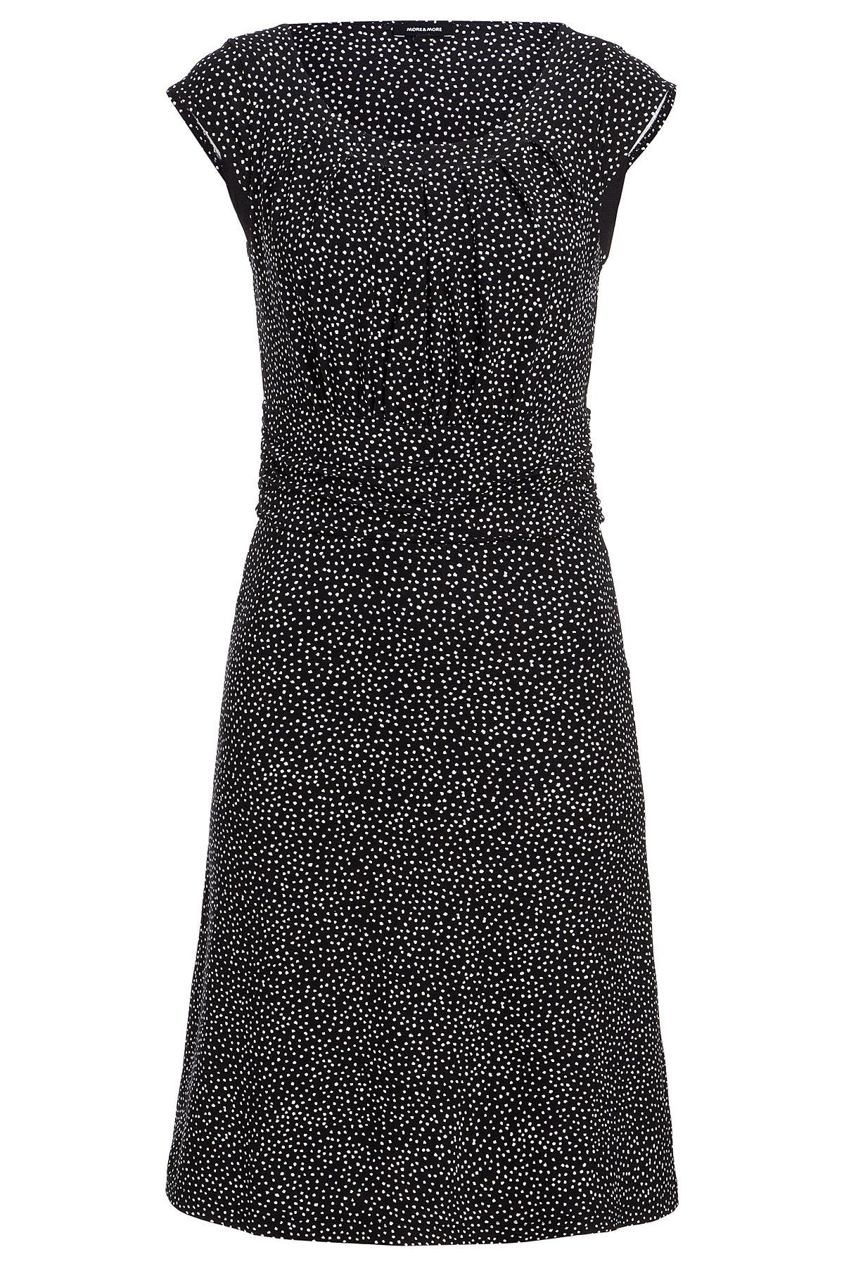 Jerseykleid, schwarz/weiss