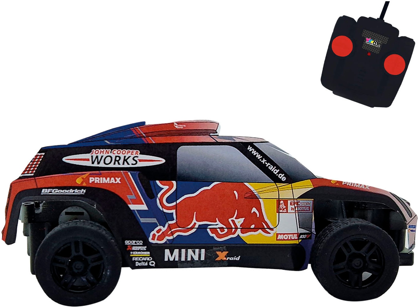 Happy People RC-Buggy »Mini Cooper JCW X-Raid Red Bull« mit Fernbedienung