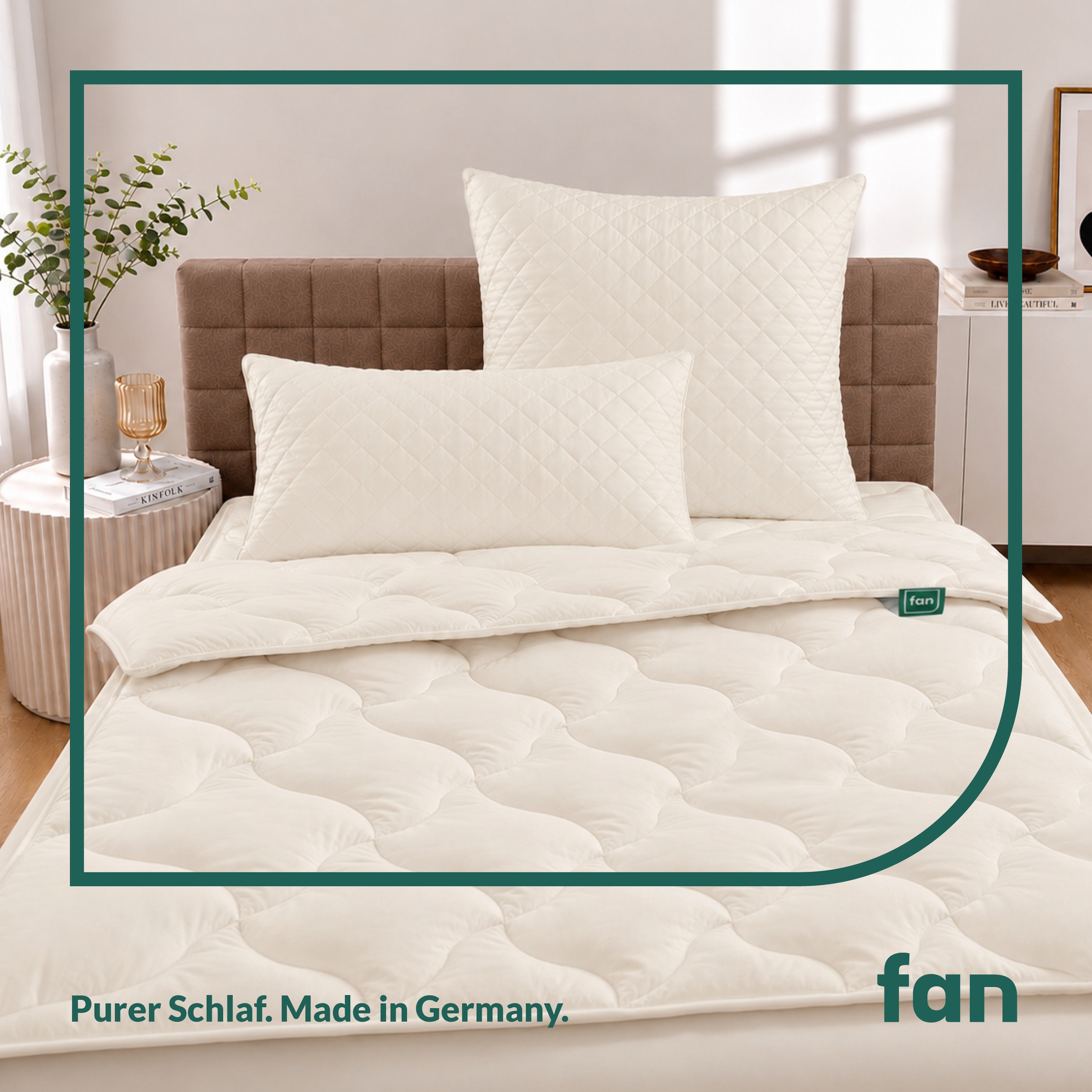 fan Couette en poils naturels »Baby Alpaka, Bettdecke in 135x200 und weiteren Grössen erhältlich« léger Füllung 97 % alpaga & 3 % autre fibre 1 cuis tlg. Couette en poils naturels fabriquée en Allemagne