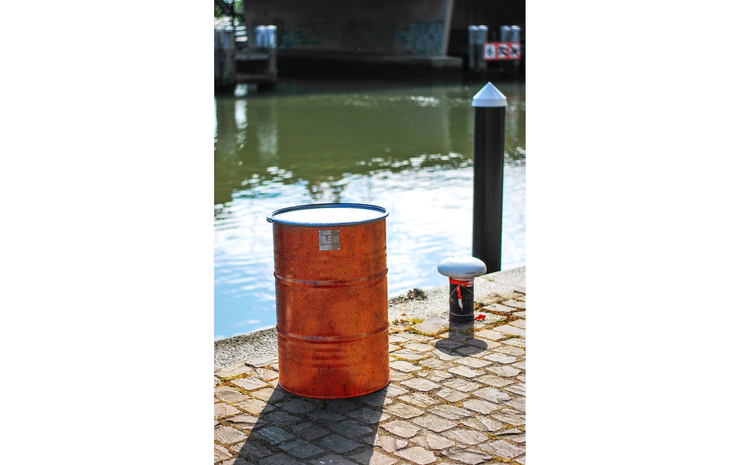 Holzkohlegrill »Fass Rusty Gross«